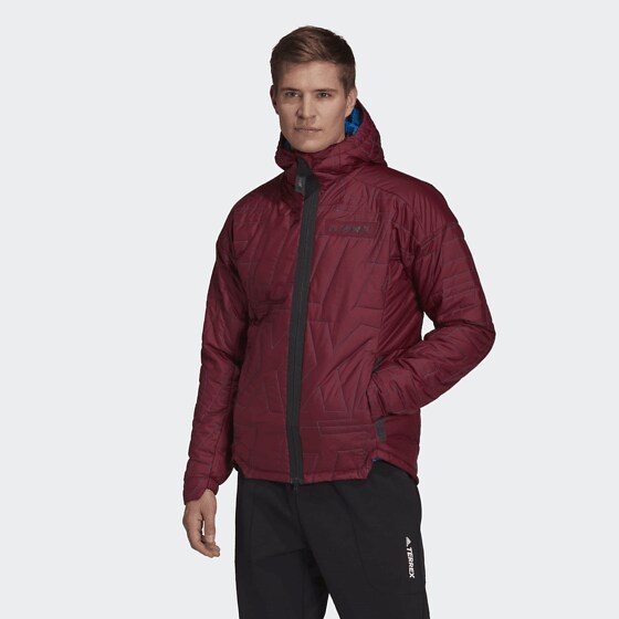 Adidas Terrex Myshelter Primaloft Hooded Padded Jacket Kevättakit Shadow Red S male