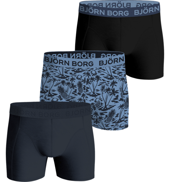 Björn Borg M Cotton Stretch Boxer 3p Alusvaatteet BLUE/MIX