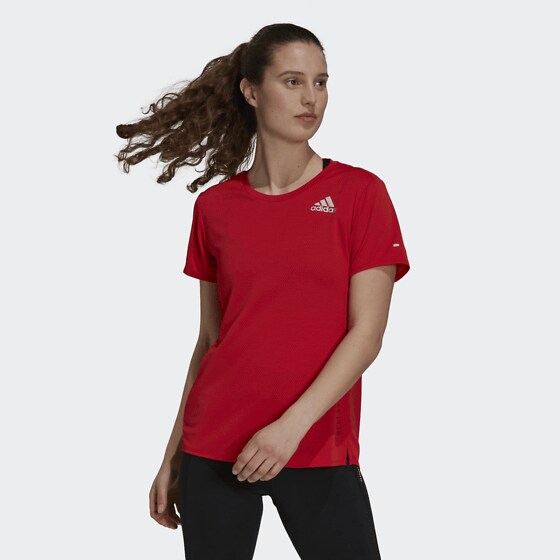 red adidas tops