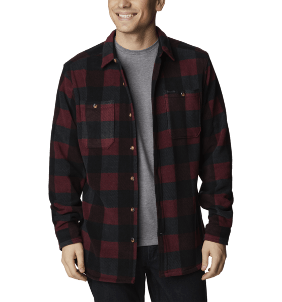 COLUMBIA M FLARE GUN FLEECE OVER SHIRT 