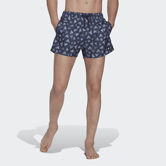 
ADIDAS, 
Logo Print CLX Swim Shorts Very Short Length, 
Detail 1
