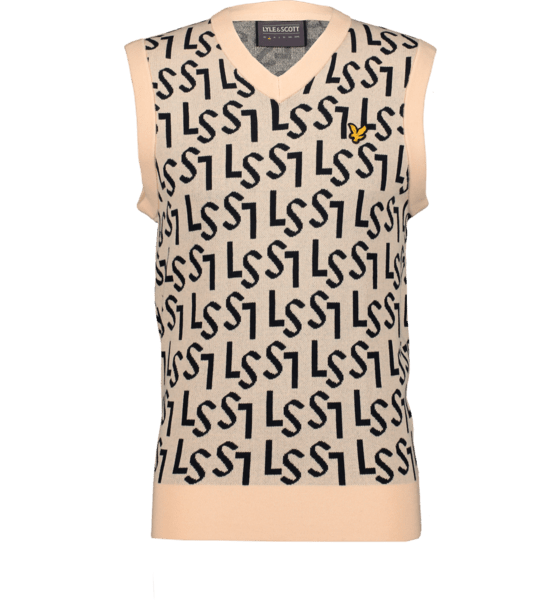 
LYLE & SCOTT, 
Monogram Knitted Vest, 
Detail 1
