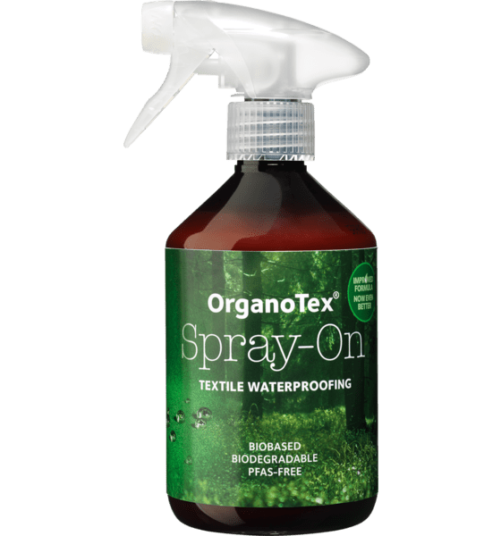 
ORGANOTEX, 
BIO Spray-On textile waterproofing, 
Detail 1
