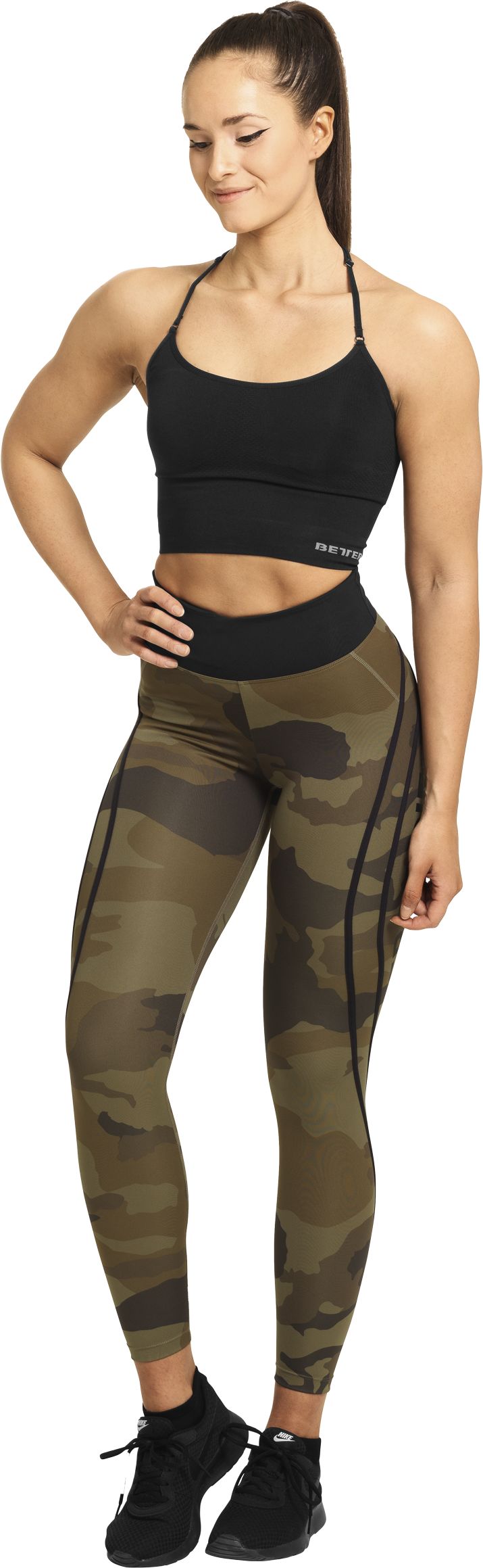 BETTER BODIES, W CAMO HIGH WAIST