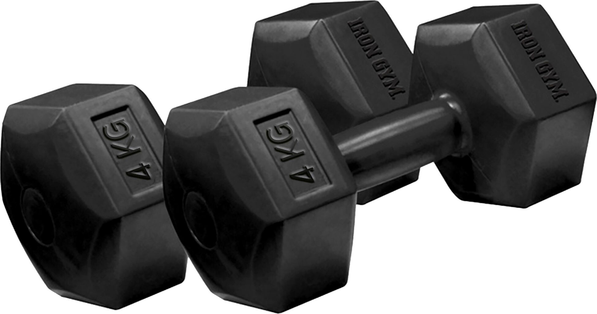 IRON GYM, FIXED HEX DUMBBELL 4KG PAIR