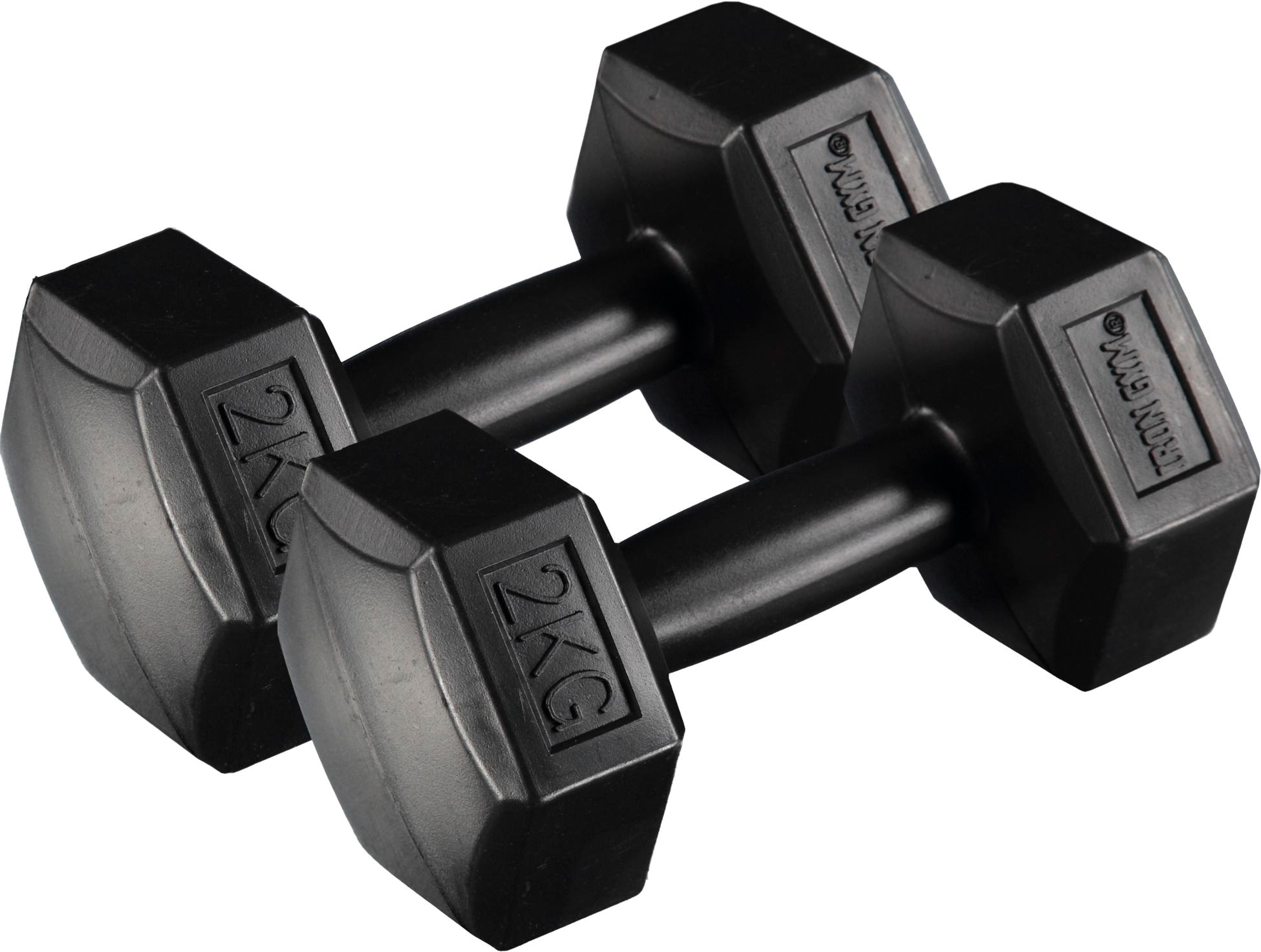 IRON GYM, FIXED HEX DUMBBELL 2KG PAIR