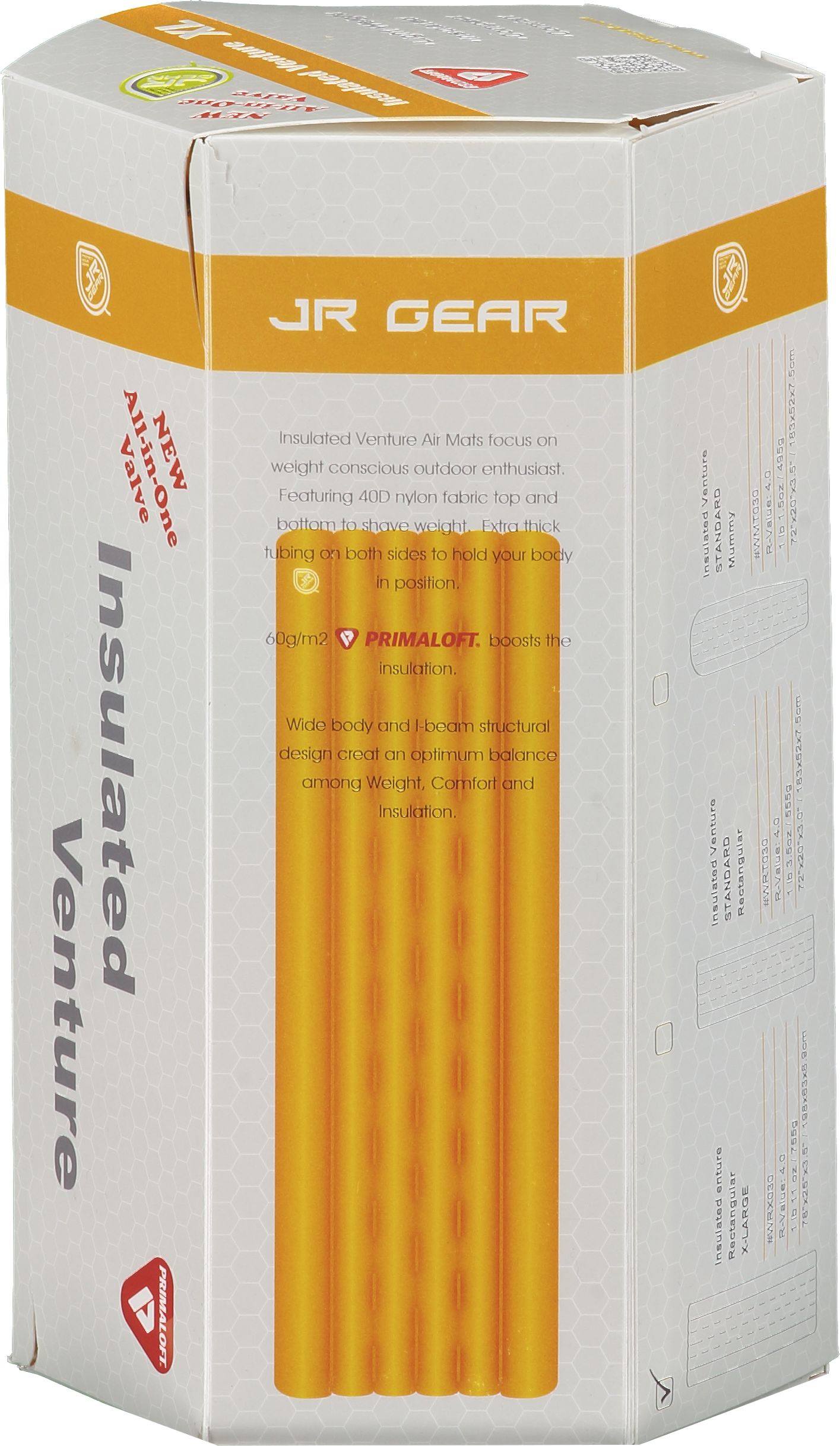 JR GEAR, VENTURE RECTANGULAR XL PRIMALOFT 755 G 