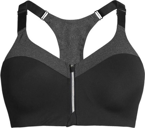 CASALL, W FRONT ZIP SPORTS BRA