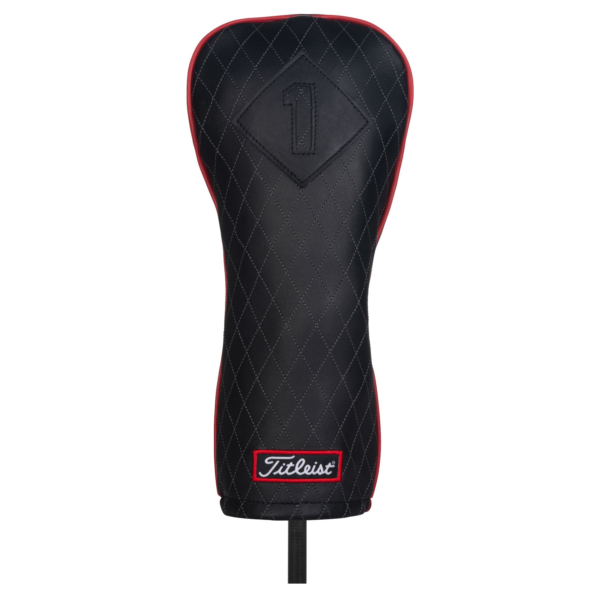 TITLEIST, JET BLACK LEATHER HEADCOVER DRIVER