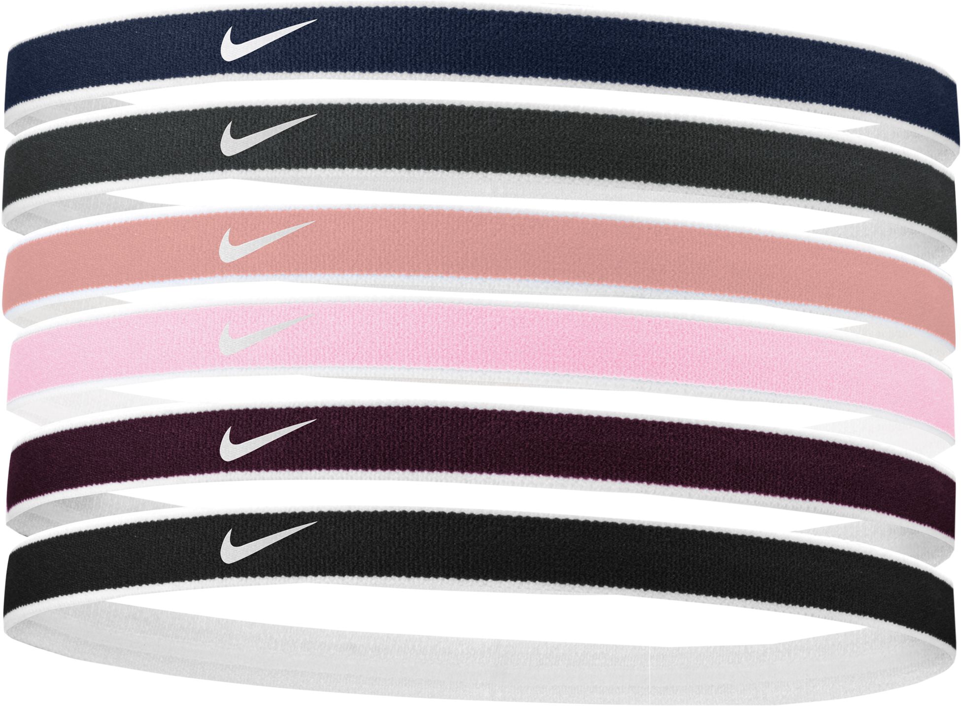 NIKE, TIPPED SWOOSH SPORT HEADBANDS 6PK 2.0