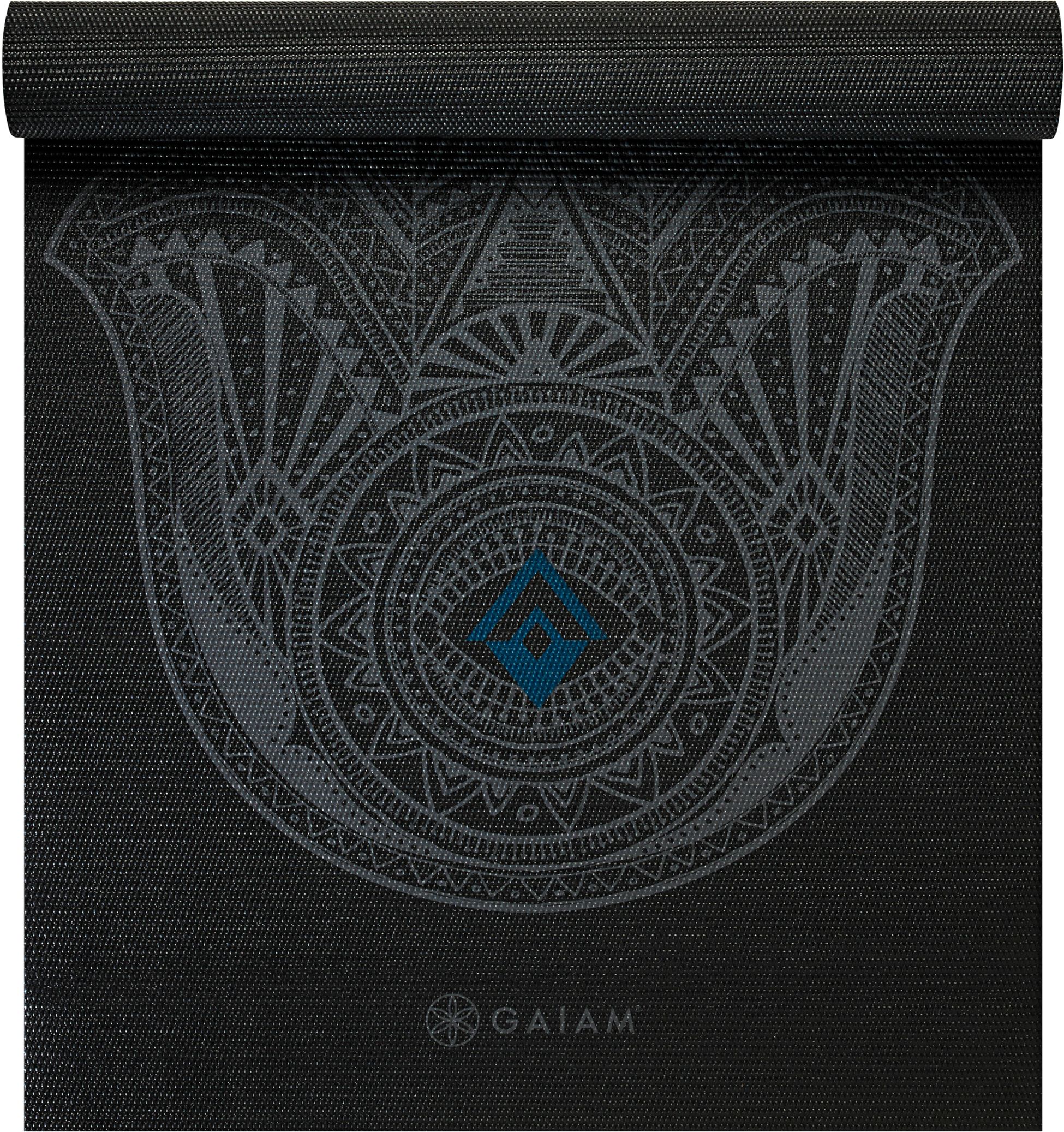 GAIAM, GREY HAMSA YOGA MAT 4MM