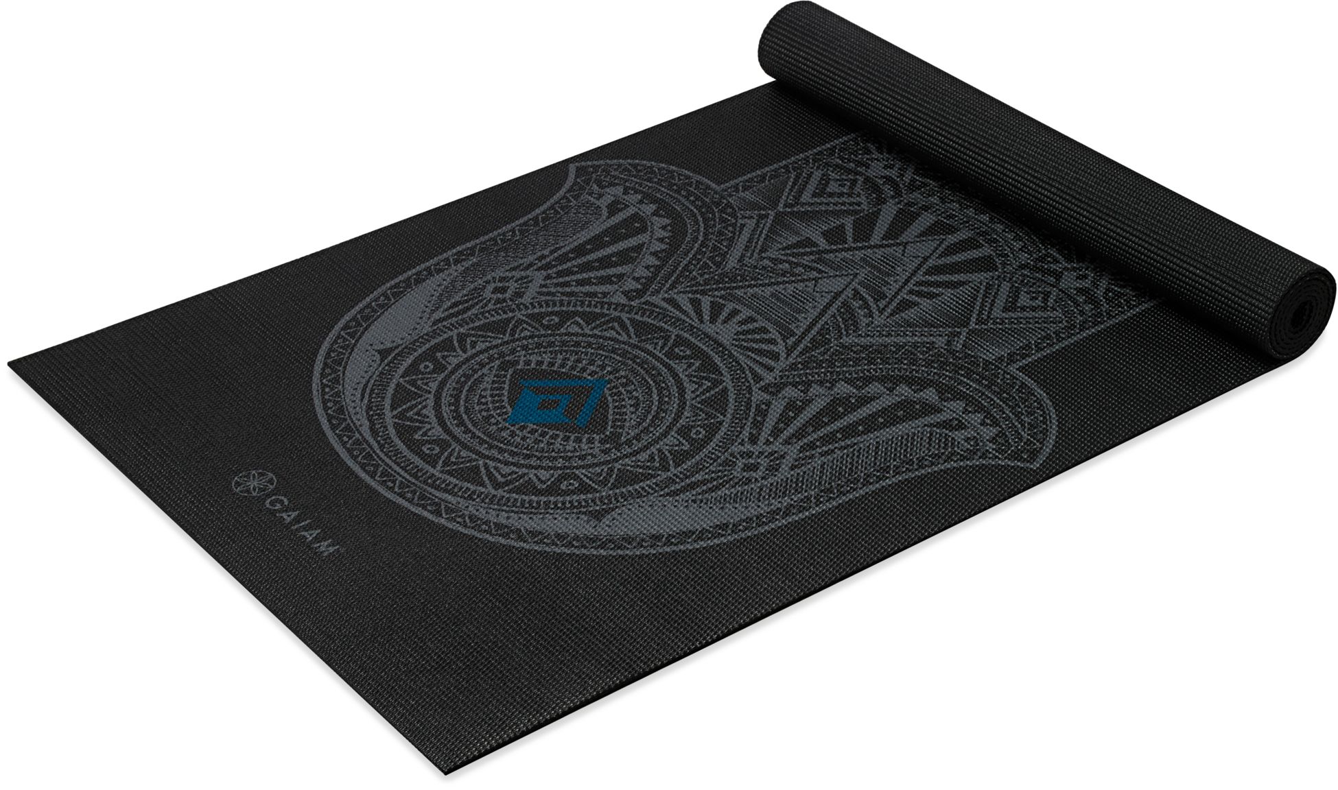 GAIAM, GREY HAMSA YOGA MAT 4MM