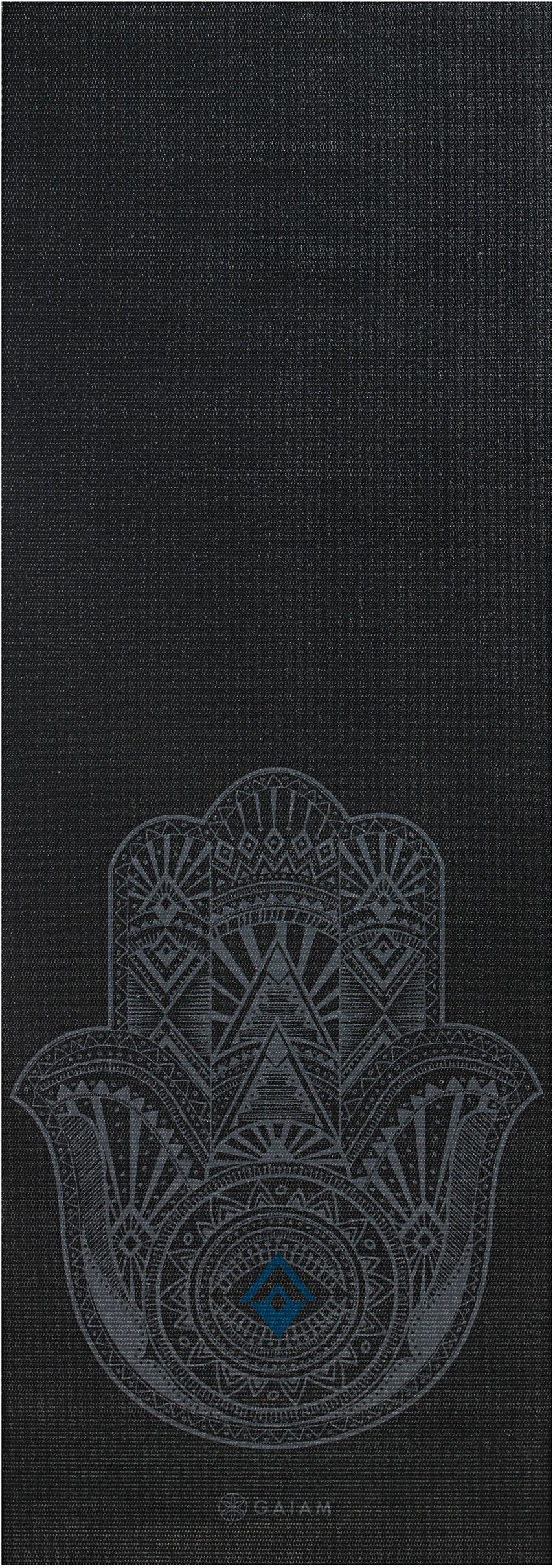 GAIAM, GREY HAMSA YOGA MAT 4MM