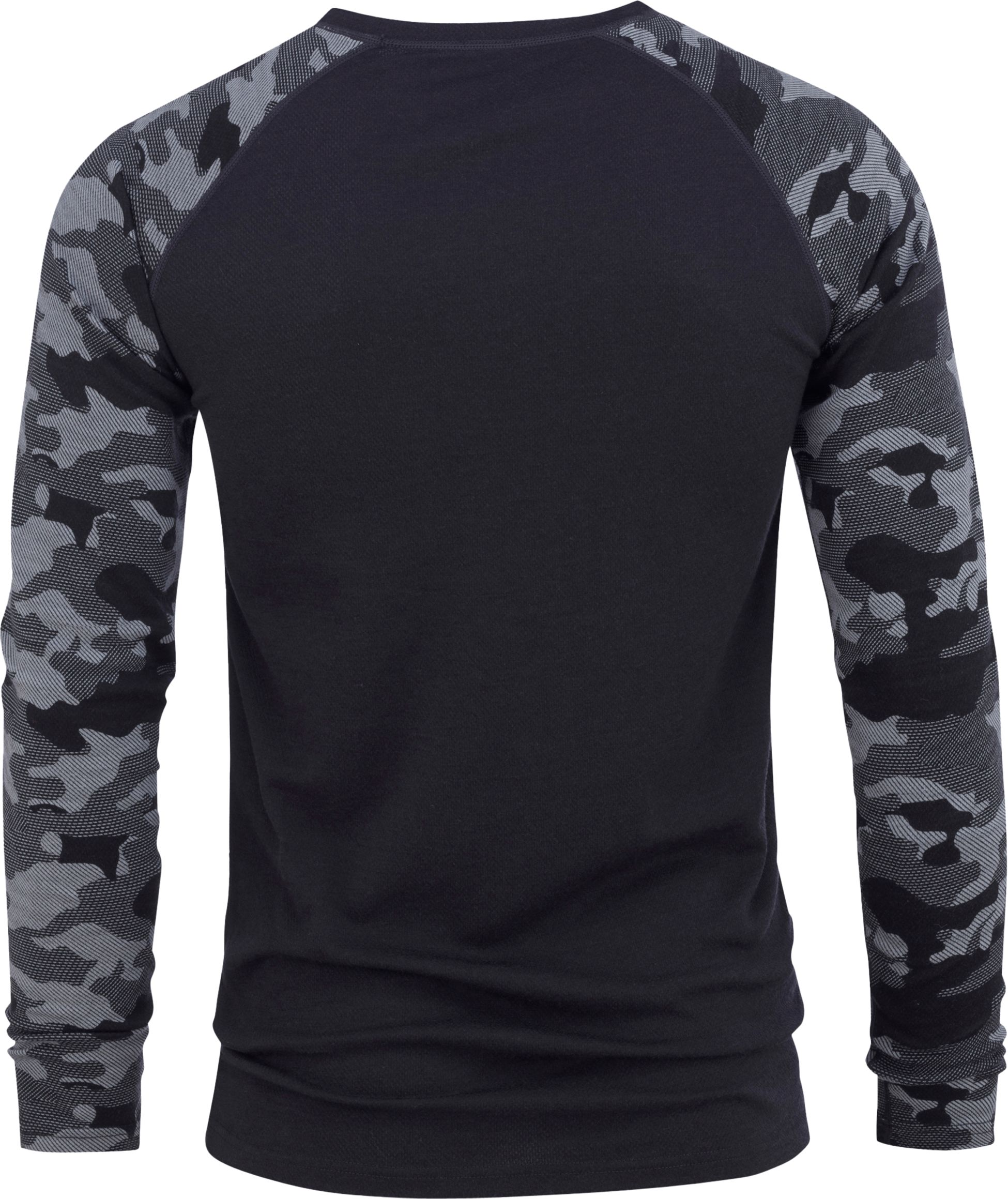 BULA, M CAMO MERINO WOOL CREW