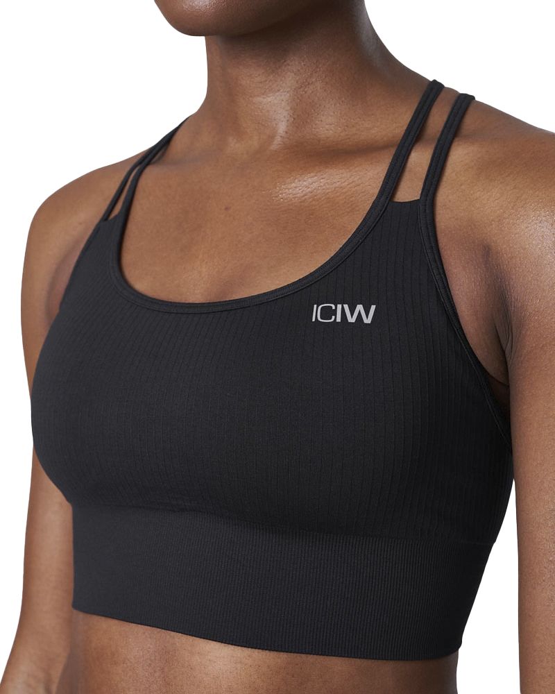 ICANIWILL, W RIBBED DEFINE SEAMLESS SPORTS BRA