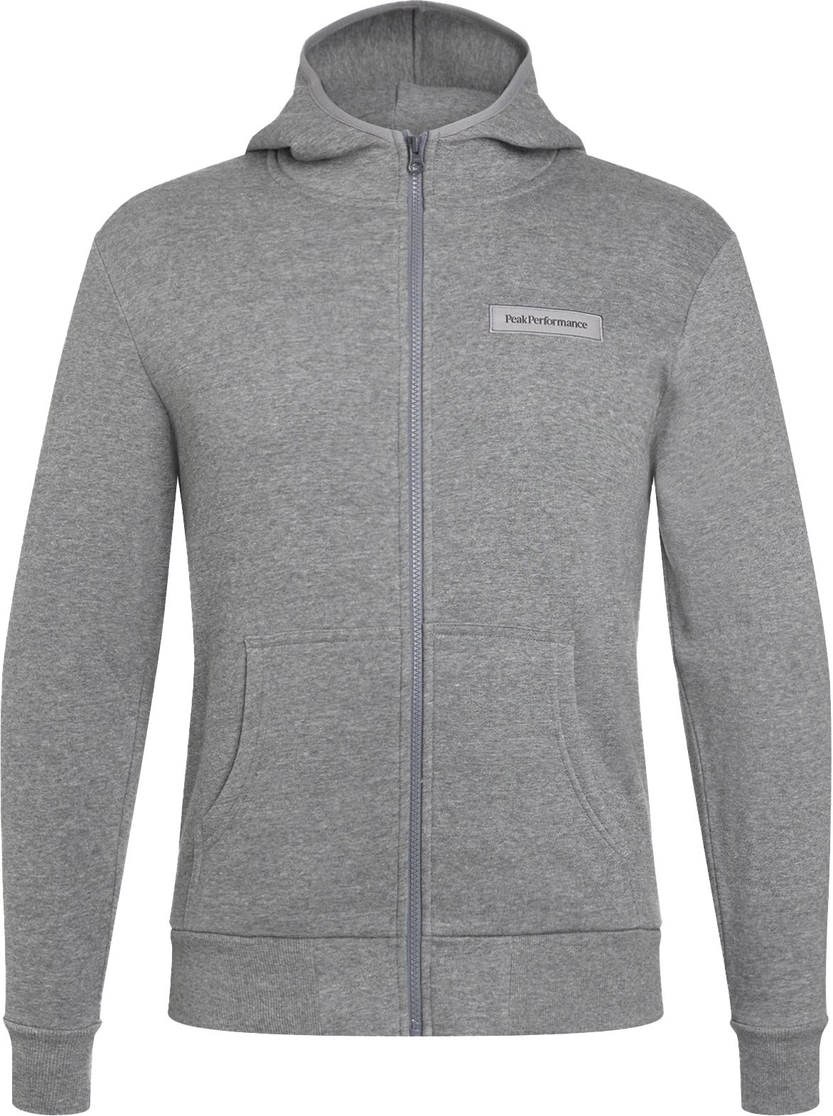 PEAK PERFORMANCE, M LOGO ZIP HOOD SWEATSHIRT MEL