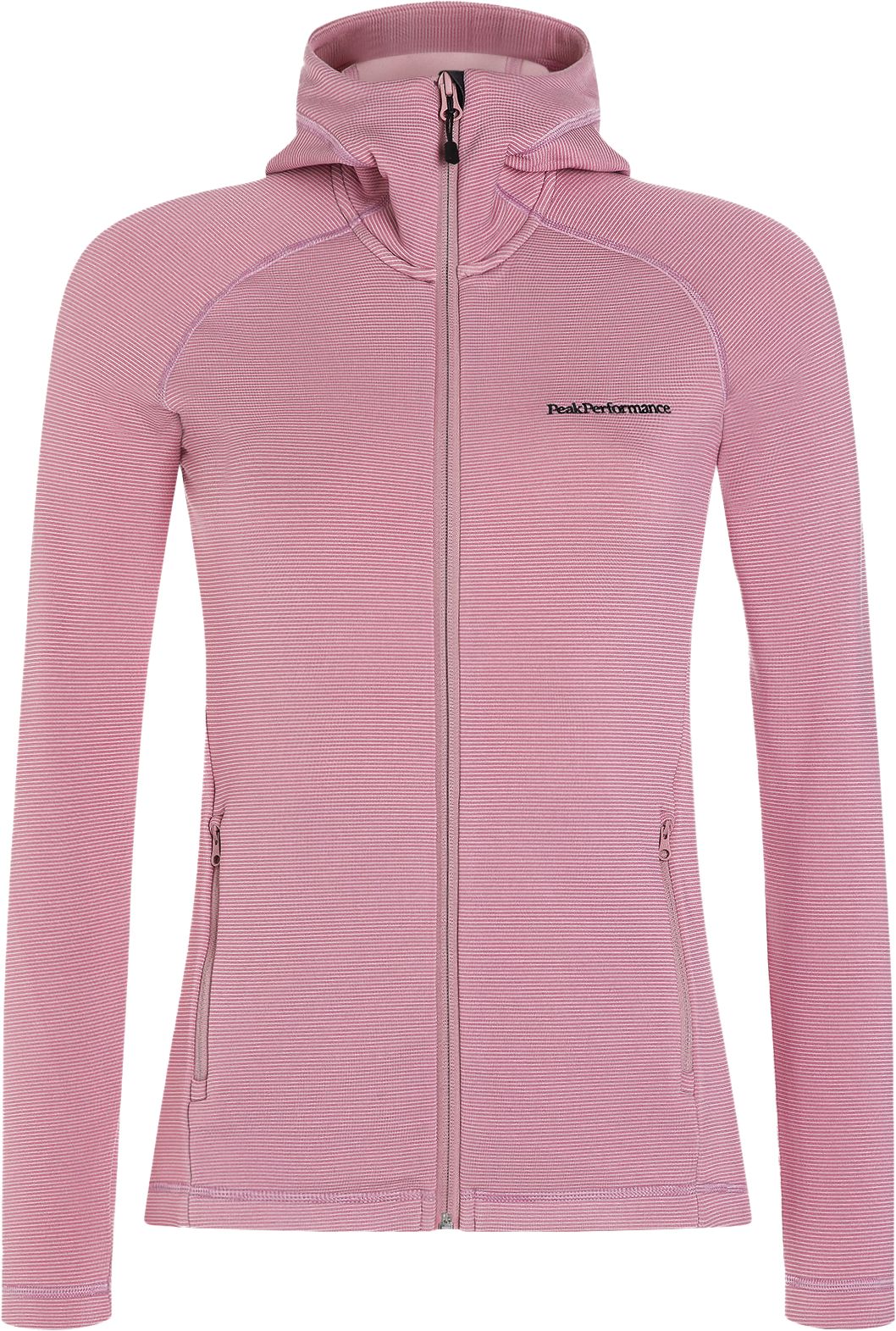 PEAK PERFORMANCE, W MIDLAYER ZIP HOOD