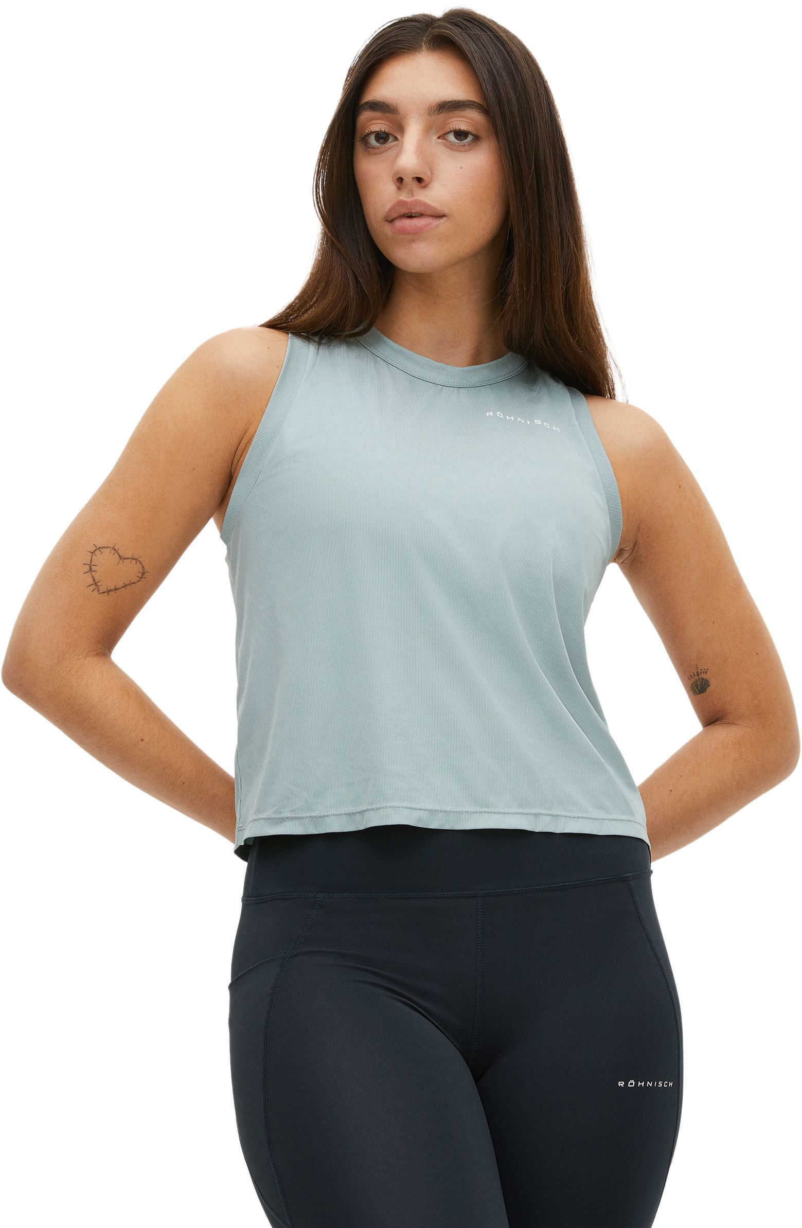 RÖHNISCH, W RIB CROPPED SINGLET
