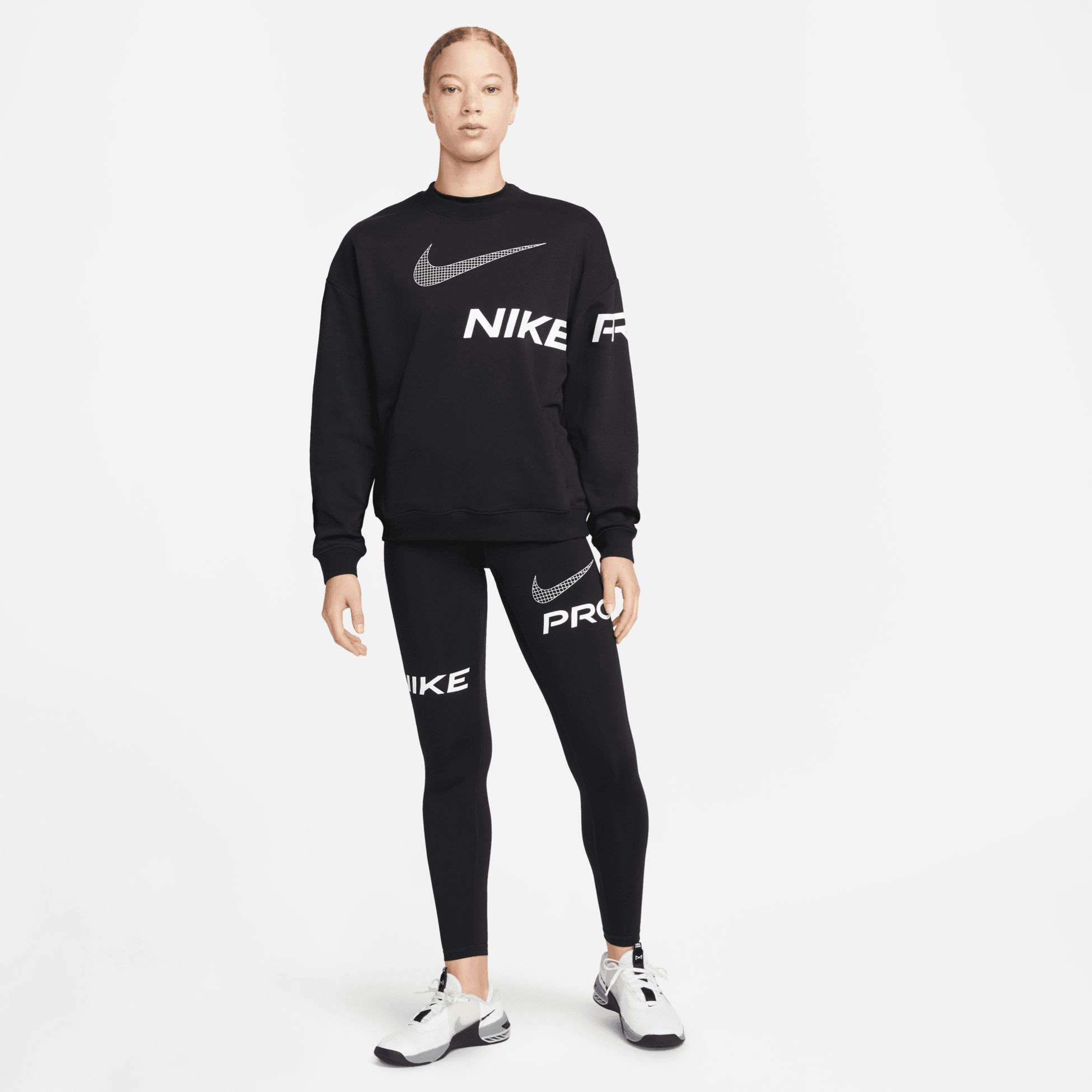 NIKE, NIKE DRI-FIT GET FIT WOMEN'S CREW N
