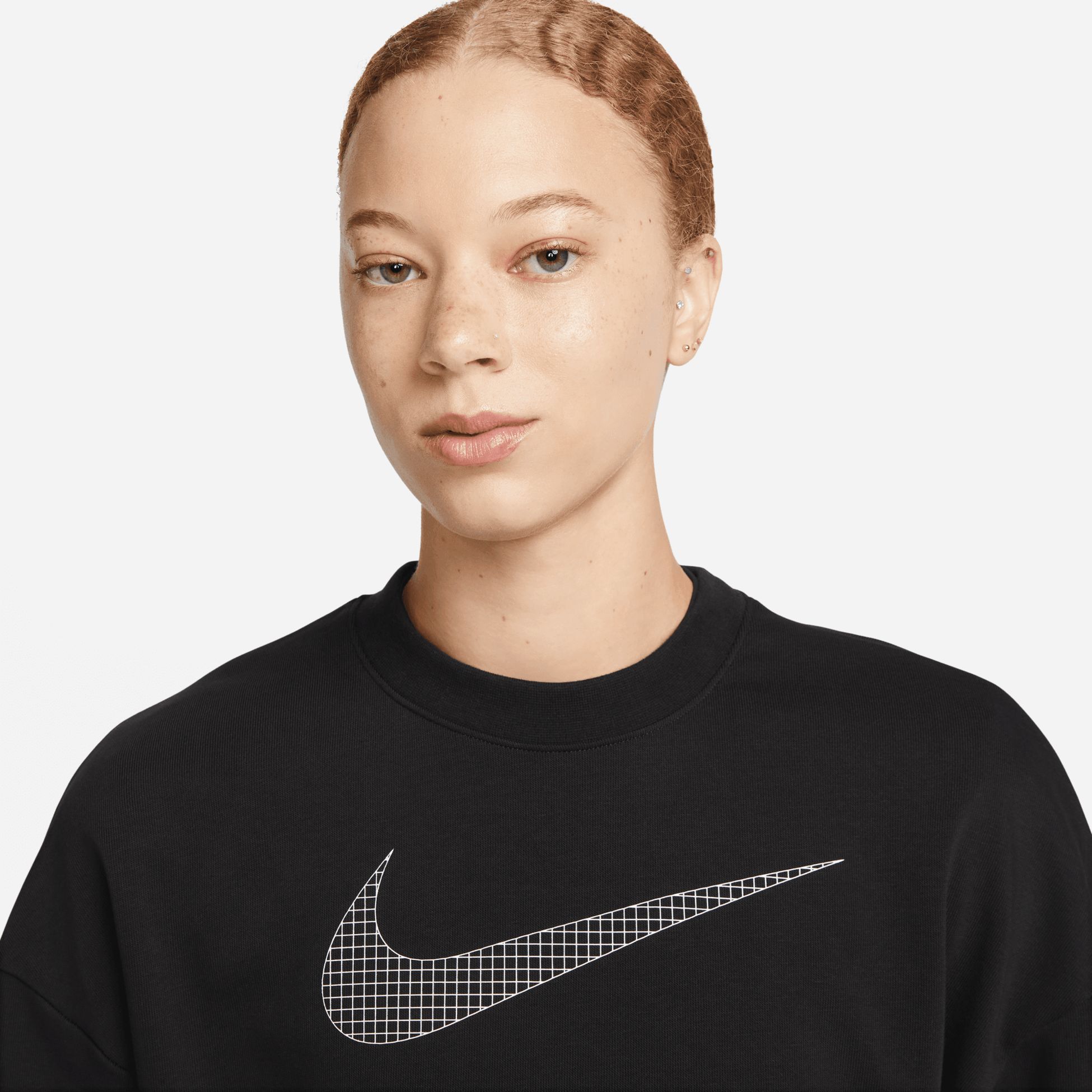 NIKE, NIKE DRI-FIT GET FIT WOMEN'S CREW N