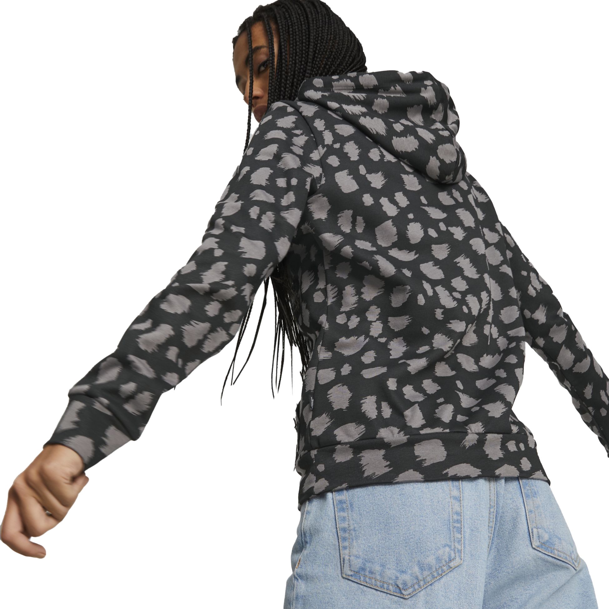 PUMA, ESS+ ANIMAL AOP HOODIE
