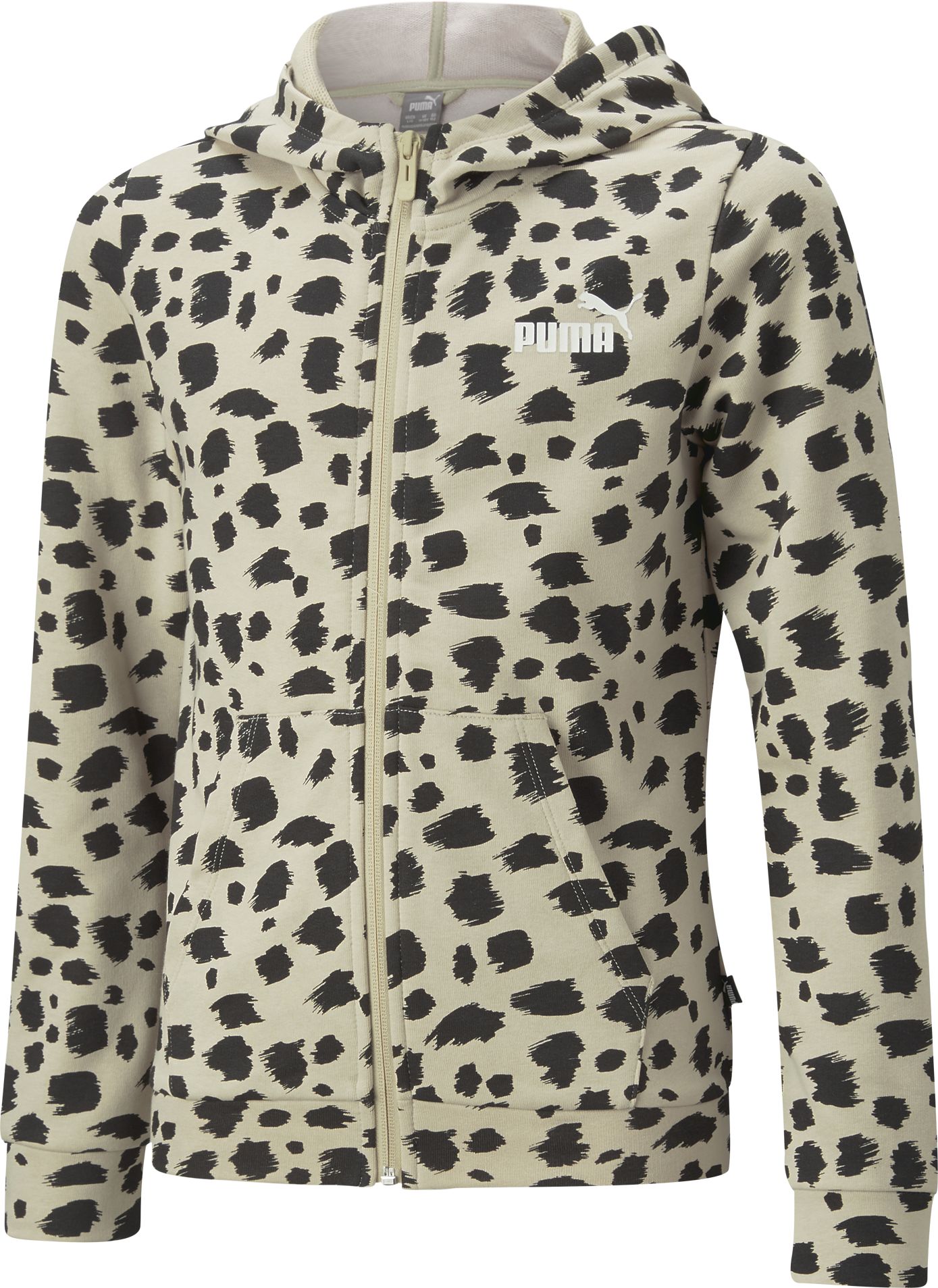 PUMA, G ESS+ ANIMAL AOP FULL ZIP HOODIE