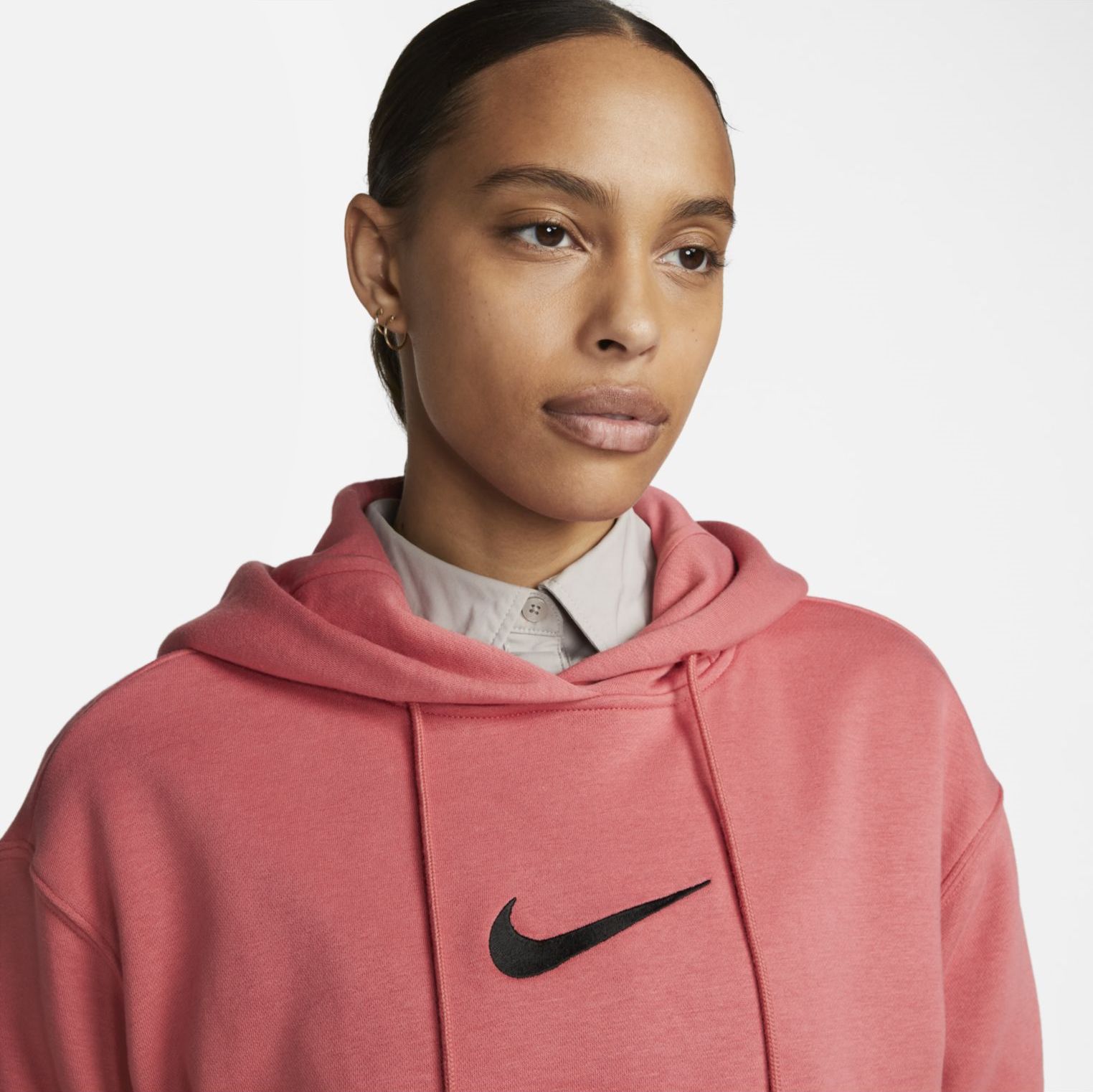 NIKE, W NSW PHNX FLC OS PO HDY MS
