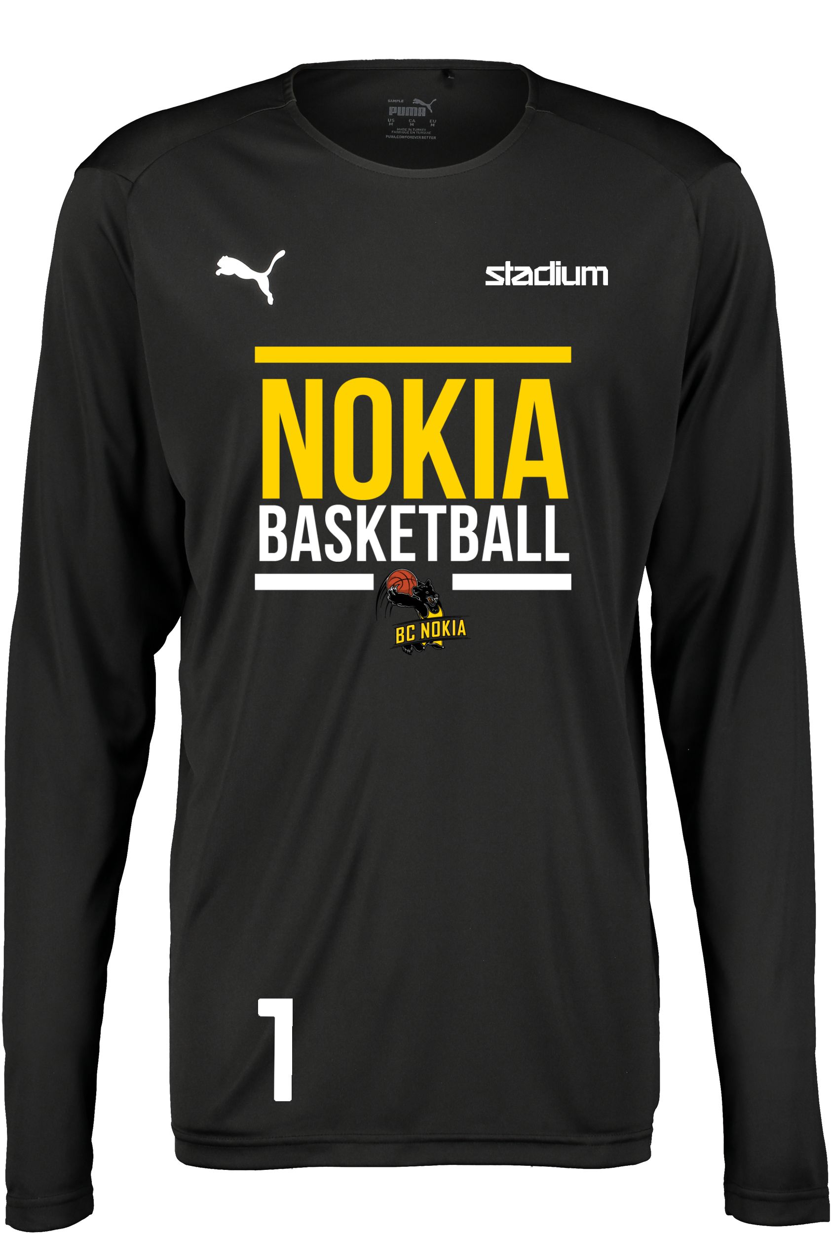 PUMA, Hoops Team LS Shooting Shirt