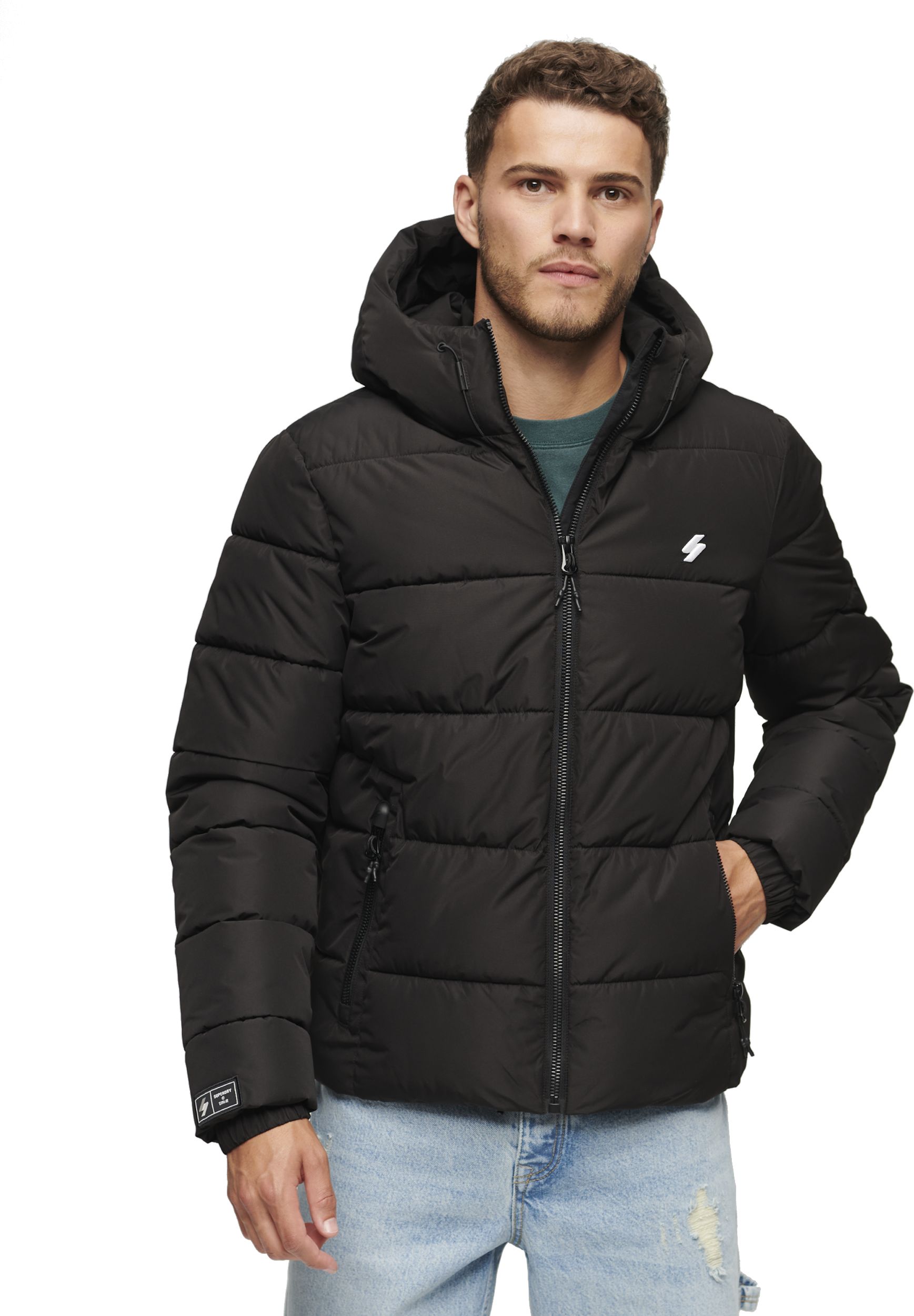 SUPERDRY, M HOODED SPORTS PUFFR JACKET
