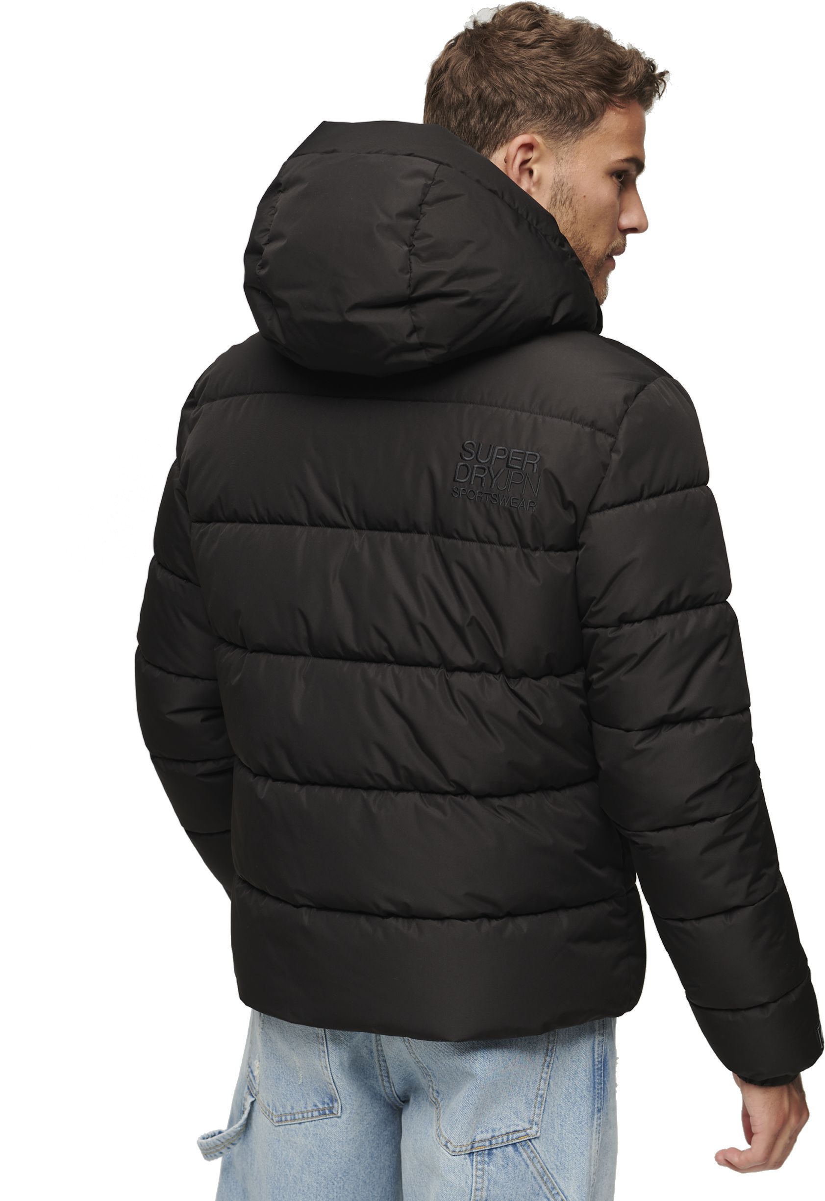 SUPERDRY, M HOODED SPORTS PUFFR JACKET