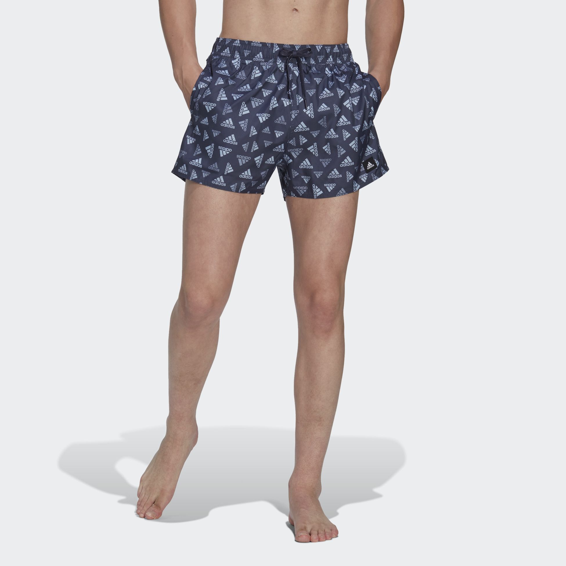ADIDAS, Logo Print CLX Swim Shorts Very Short Length