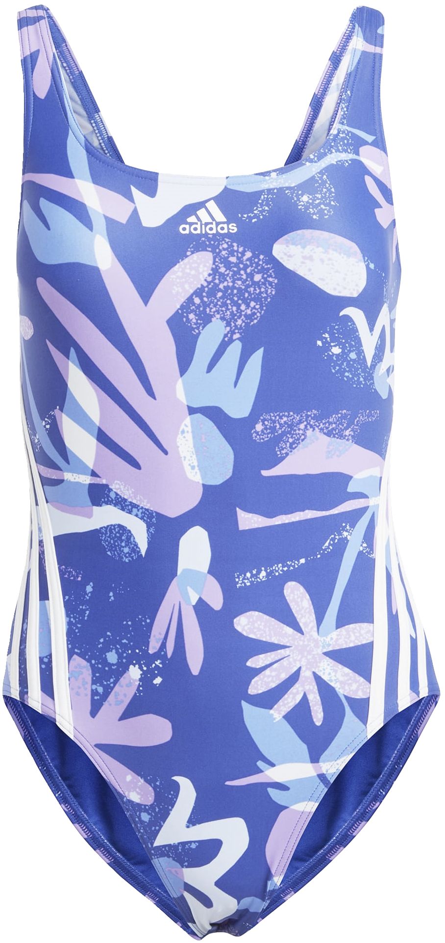 ADIDAS, Floral 3-Stripes Swimsuit