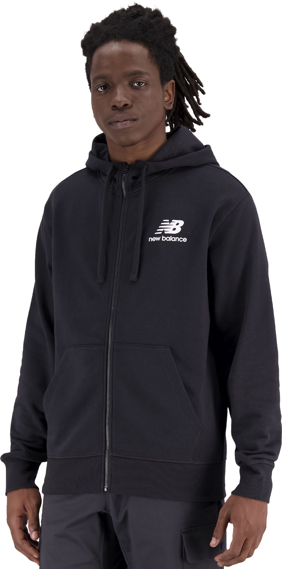 NEW BALANCE, M Essentials Stacked Logo French Terry Jacket
