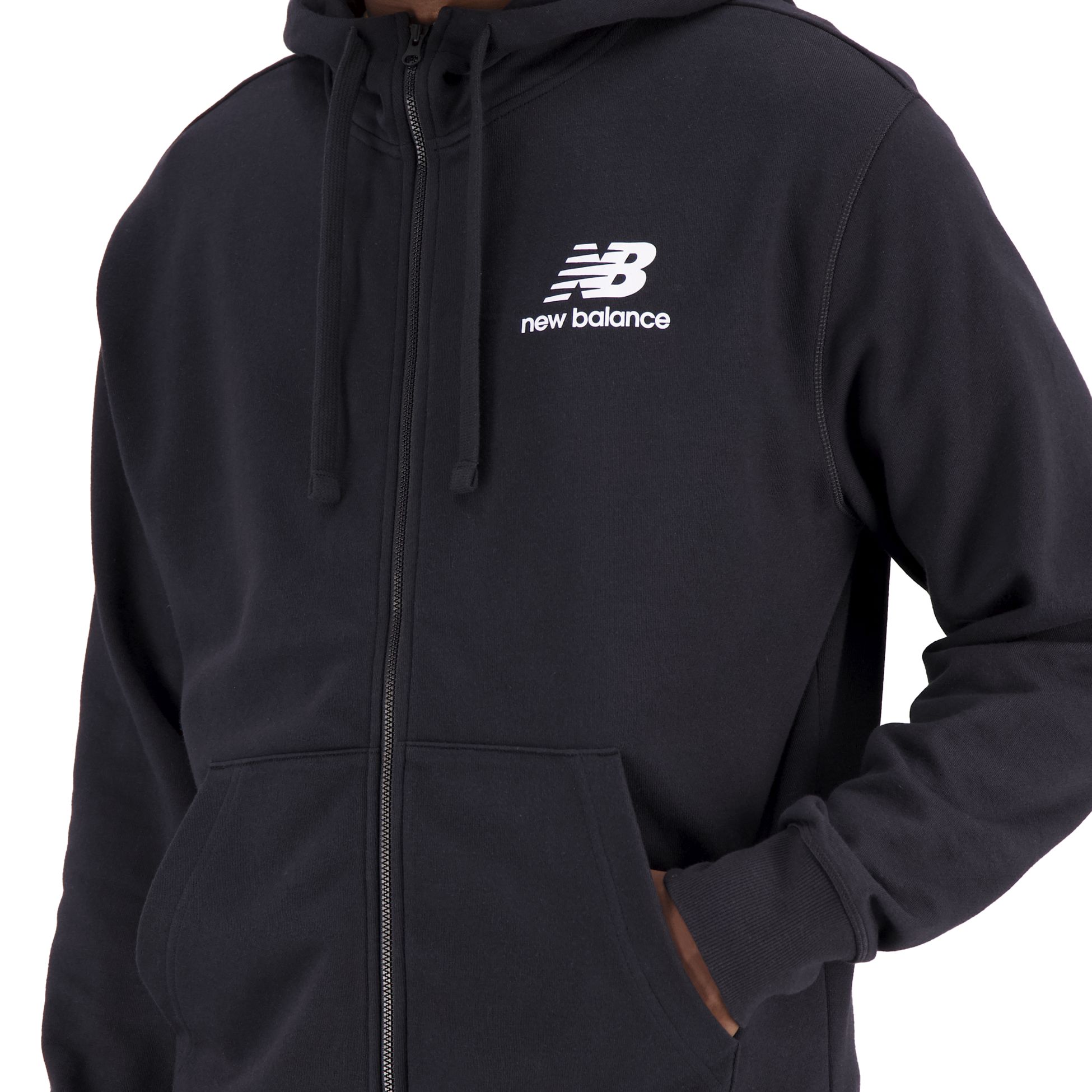 NEW BALANCE, M Essentials Stacked Logo French Terry Jacket