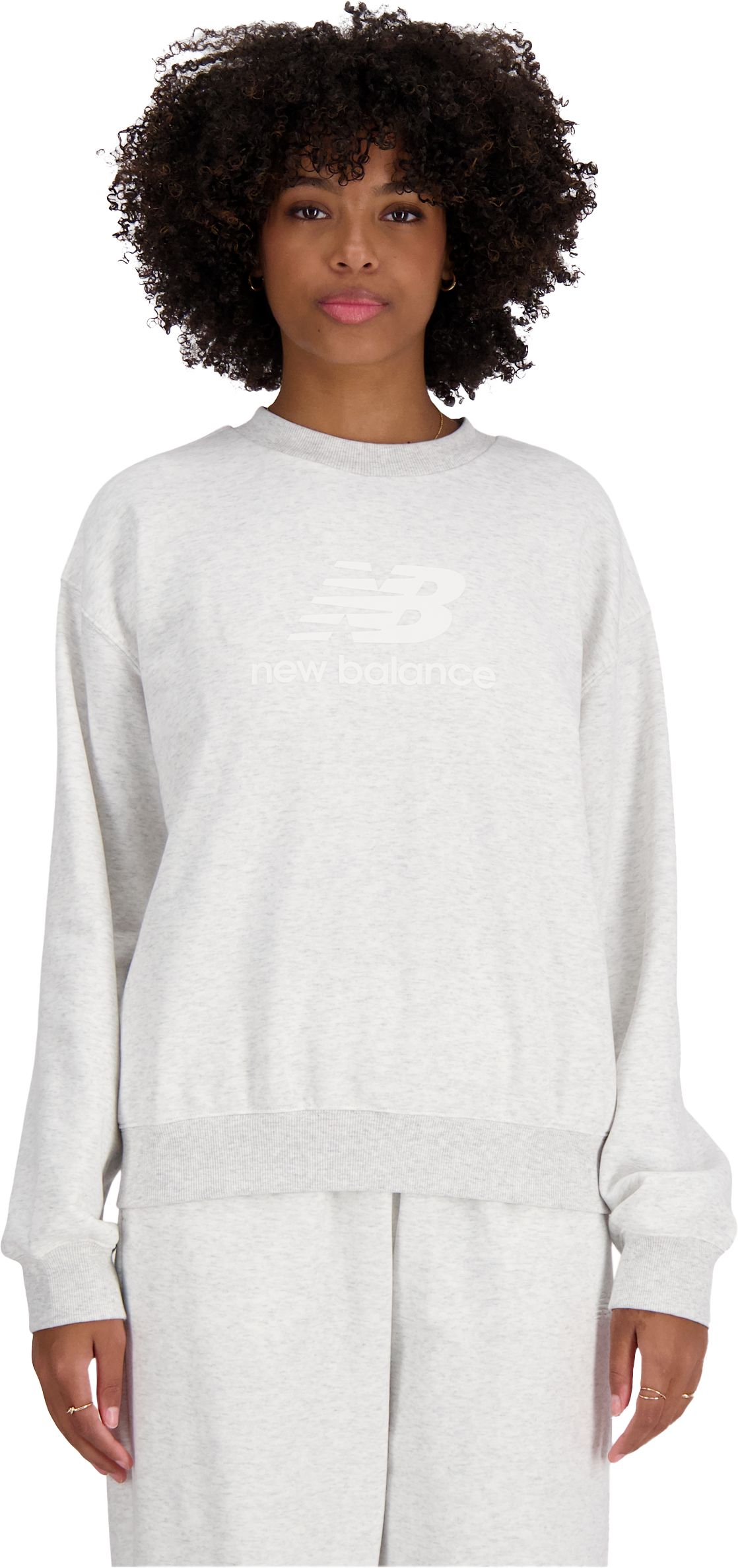 NEW BALANCE, W FRENCH TERRY STACKED LOGO CREW