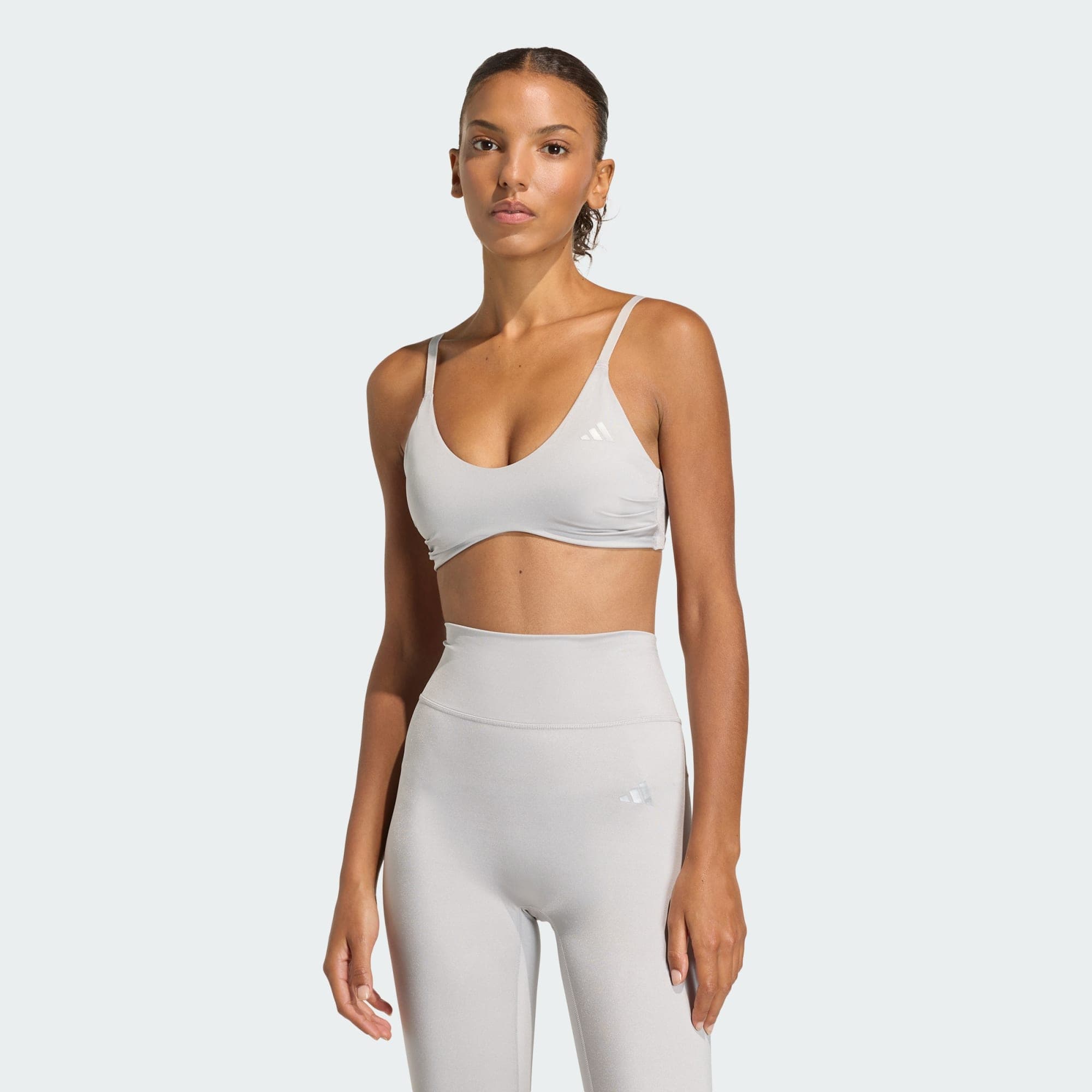 Adidas, Adidas Optime Essentials Workout Shine Lätt Stödjande Bh, Model 1