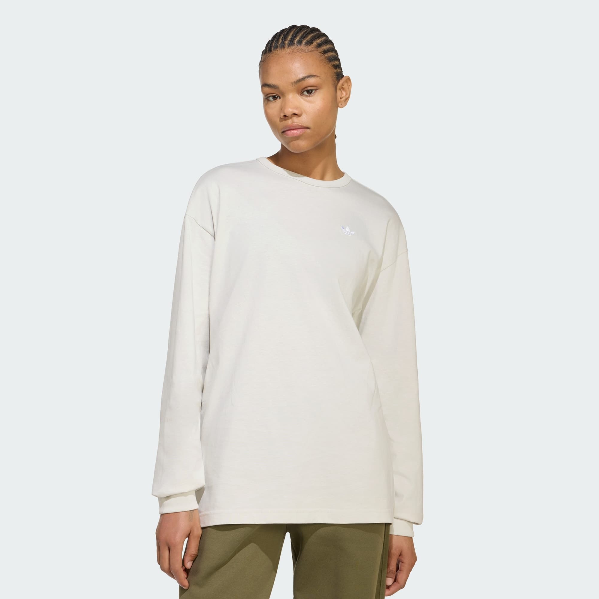 ADIDAS ORIGINALS, Adidas Originals Essentials Oversize Long Sleeve Tröja, Model 1
