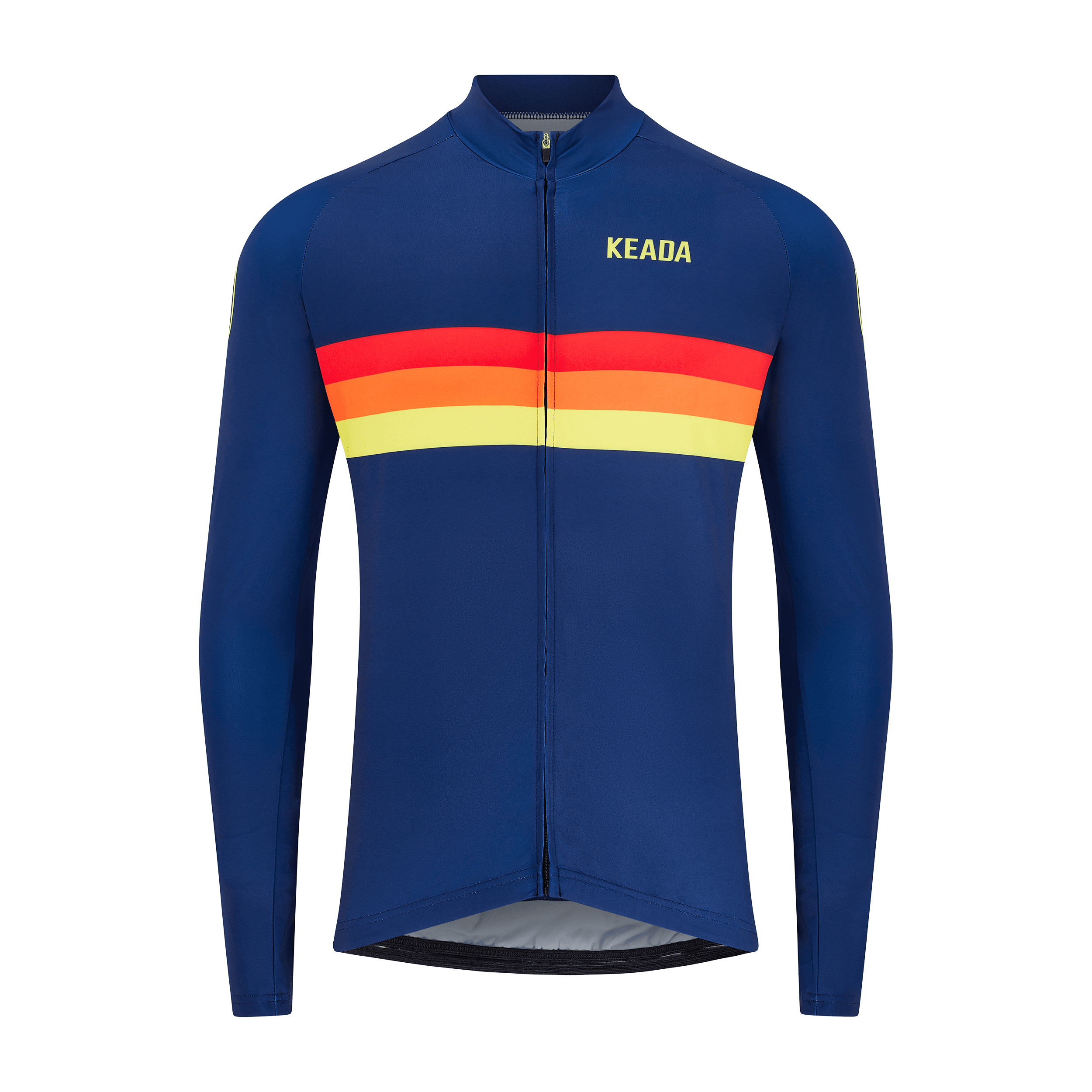 keada sports, Mens Long Sleeved Cycling Jersey - Sunrise, Product 0