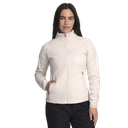 W ZIP FLEECE JACKET, White