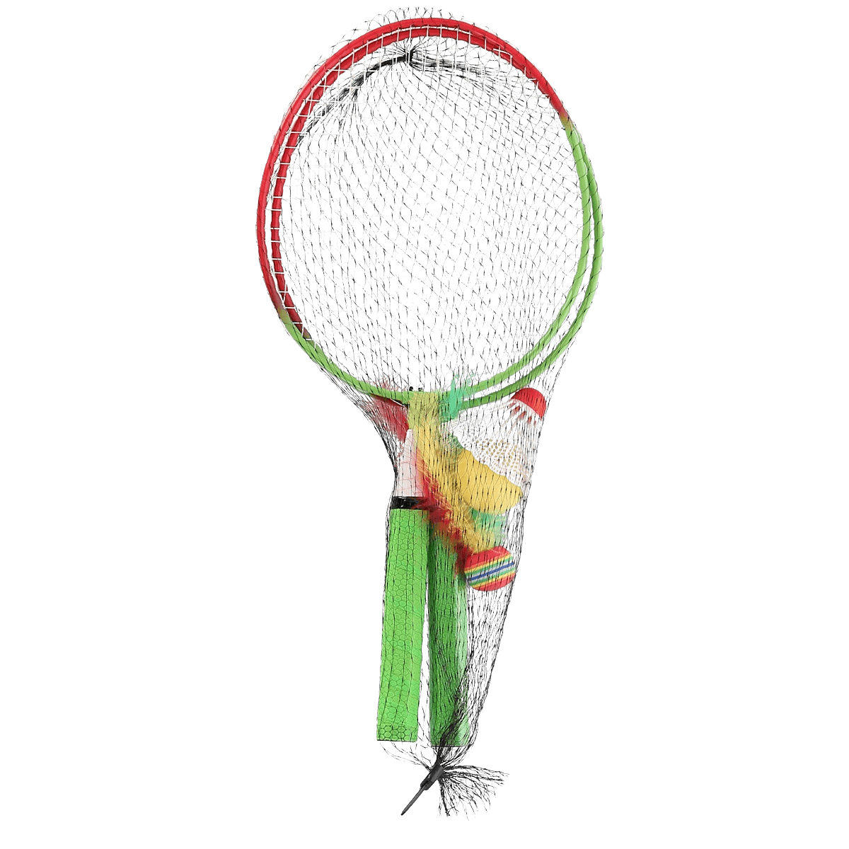 northix, Badminton Set, 2 Rackets + Shuttlecocks + Balls, Junior, Detail 1