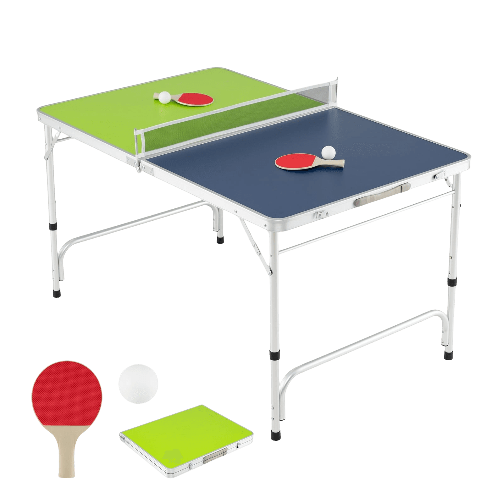 northix, Portable Table Tennis Table Set, 120 X 76 Cm, Adjustable Height, Product 0