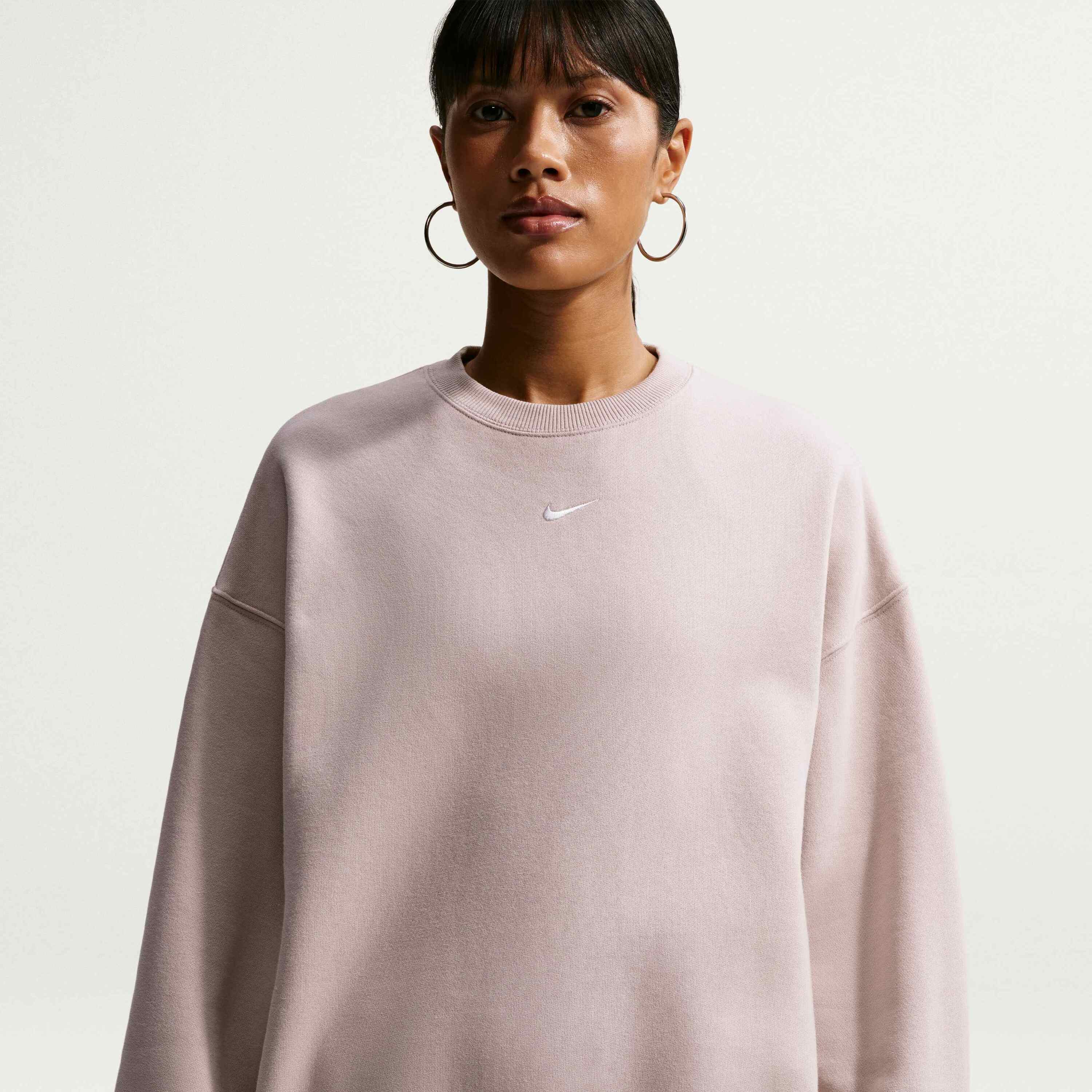 Nike, Women's Oversized Crew-neck Sweatshirt Studio Fleece Medium Weight, Product 0