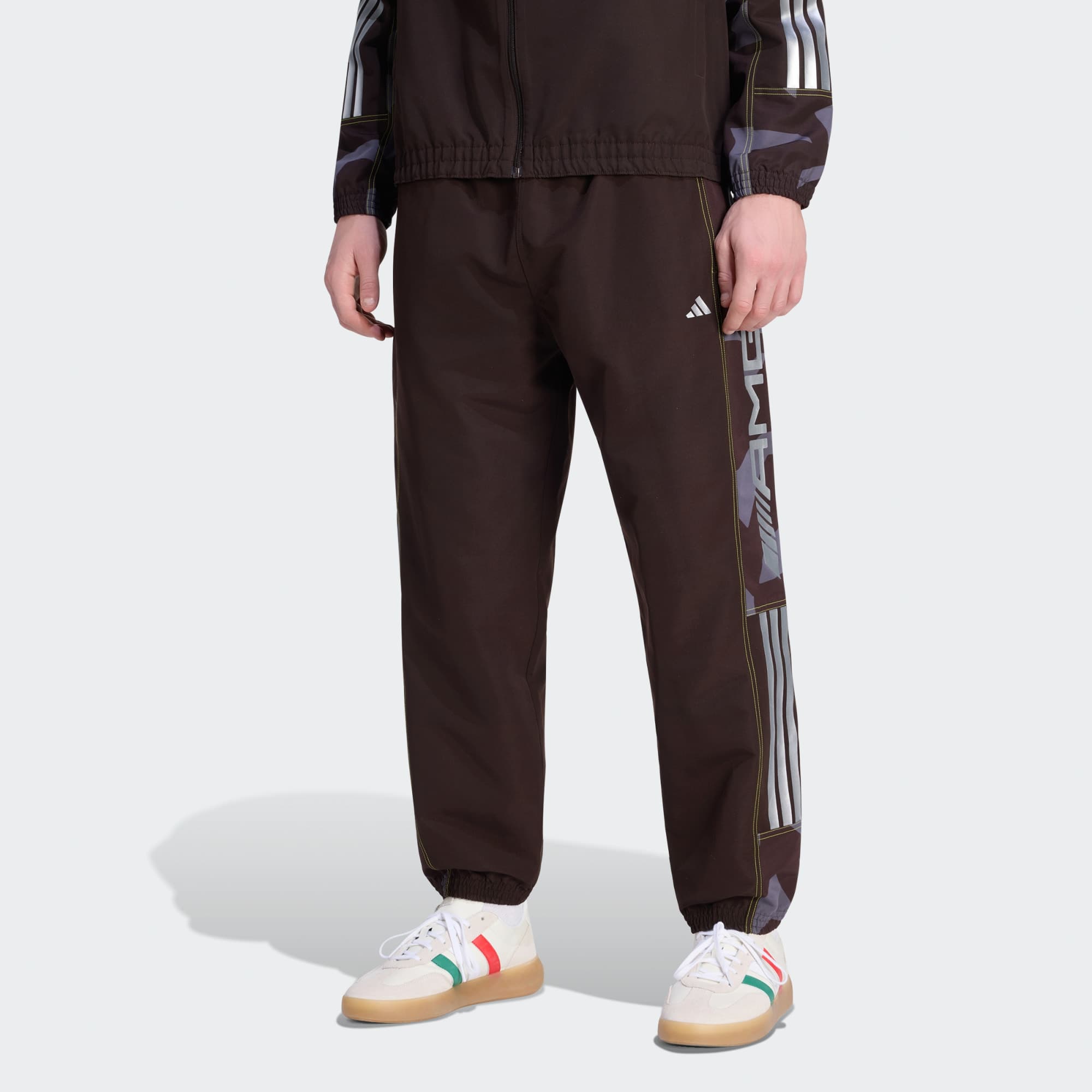 Adidas, Adidas Amg Camo Woven Träningsbyxor, Model 1