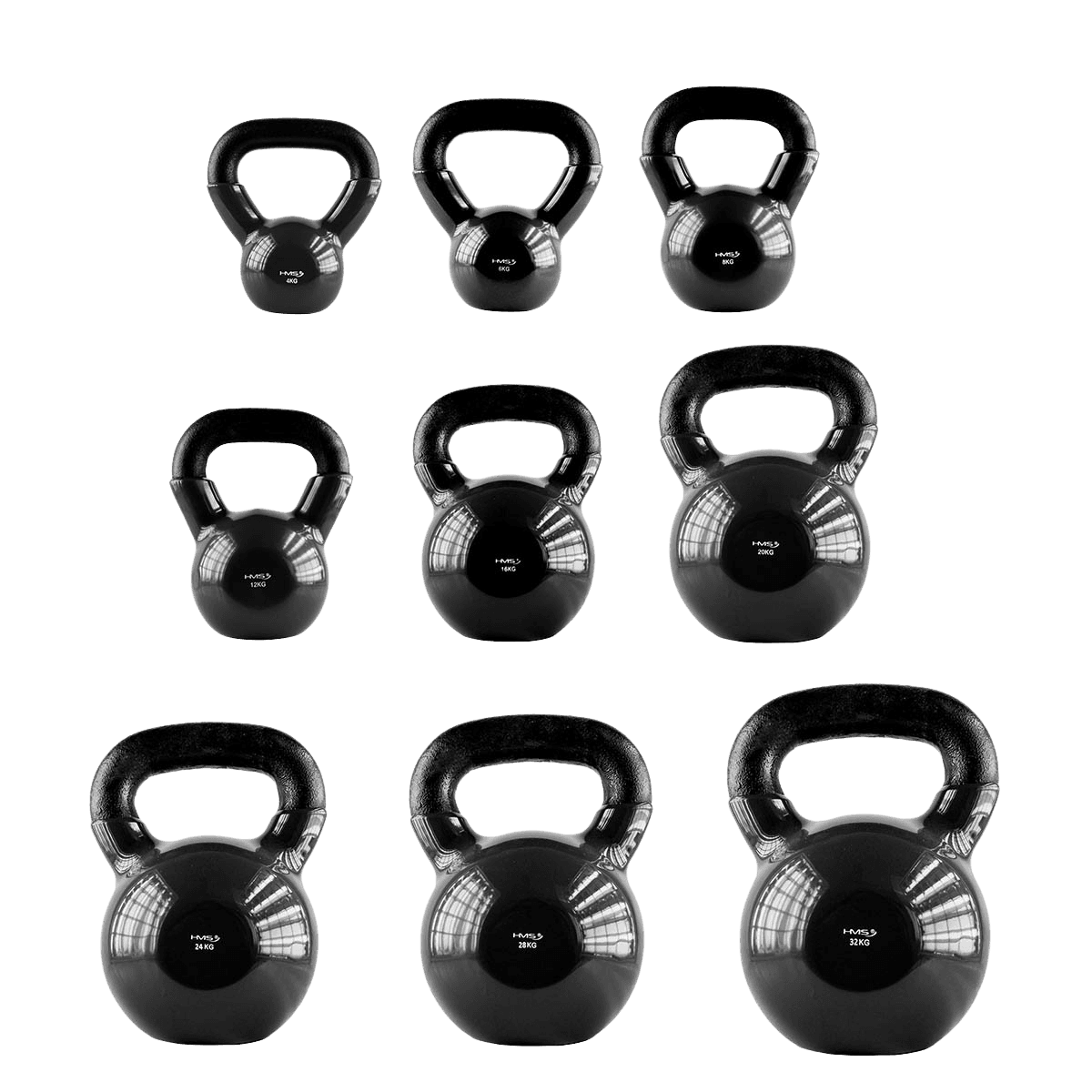 northix, 6 Kg Cast Iron Kettlebell – Black, Detail 1