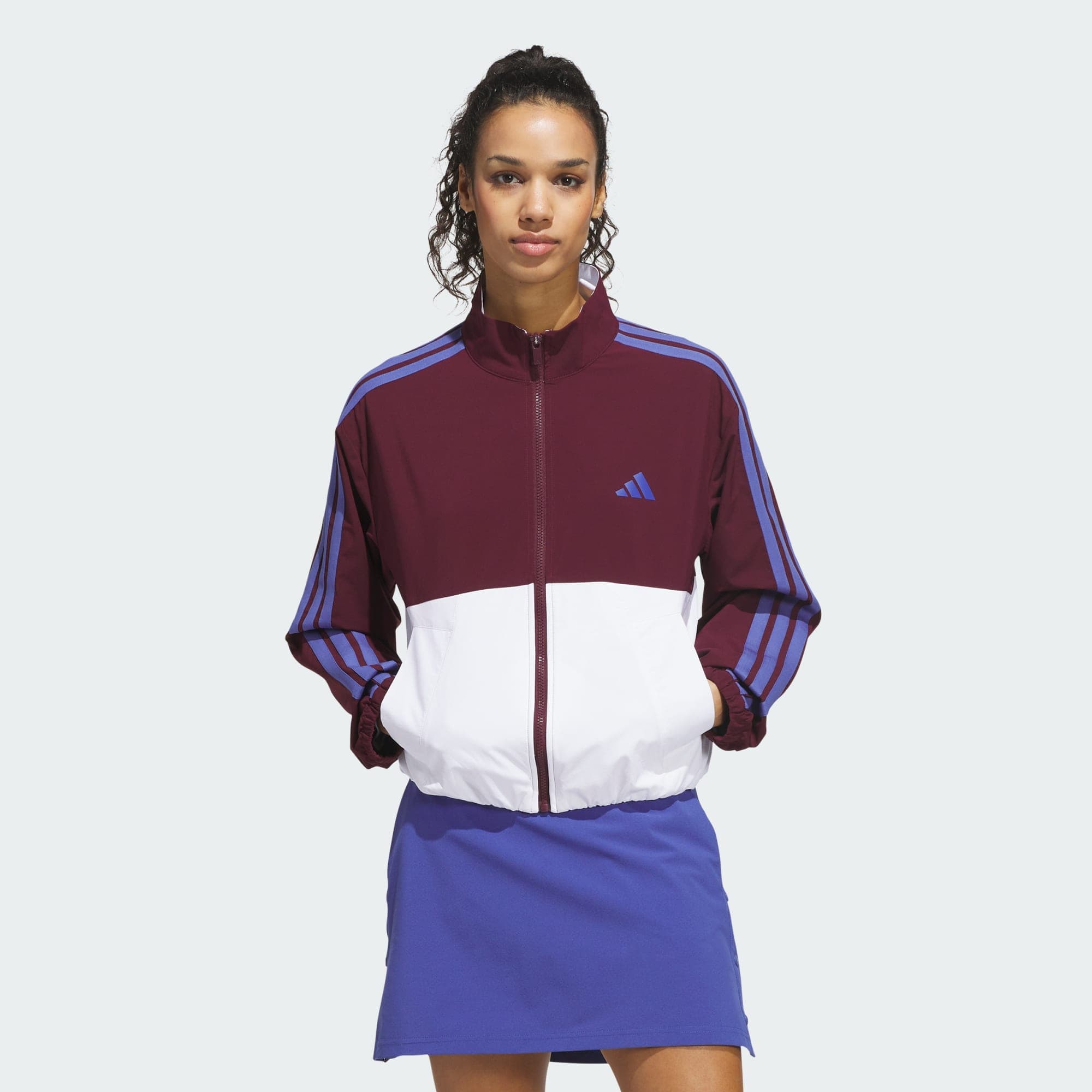 Adidas, Adidas Beyond The Course Colorblock Twistweave Full-zip Jacka, Model 1