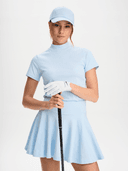 W GOLF MOCK NECK, Blue