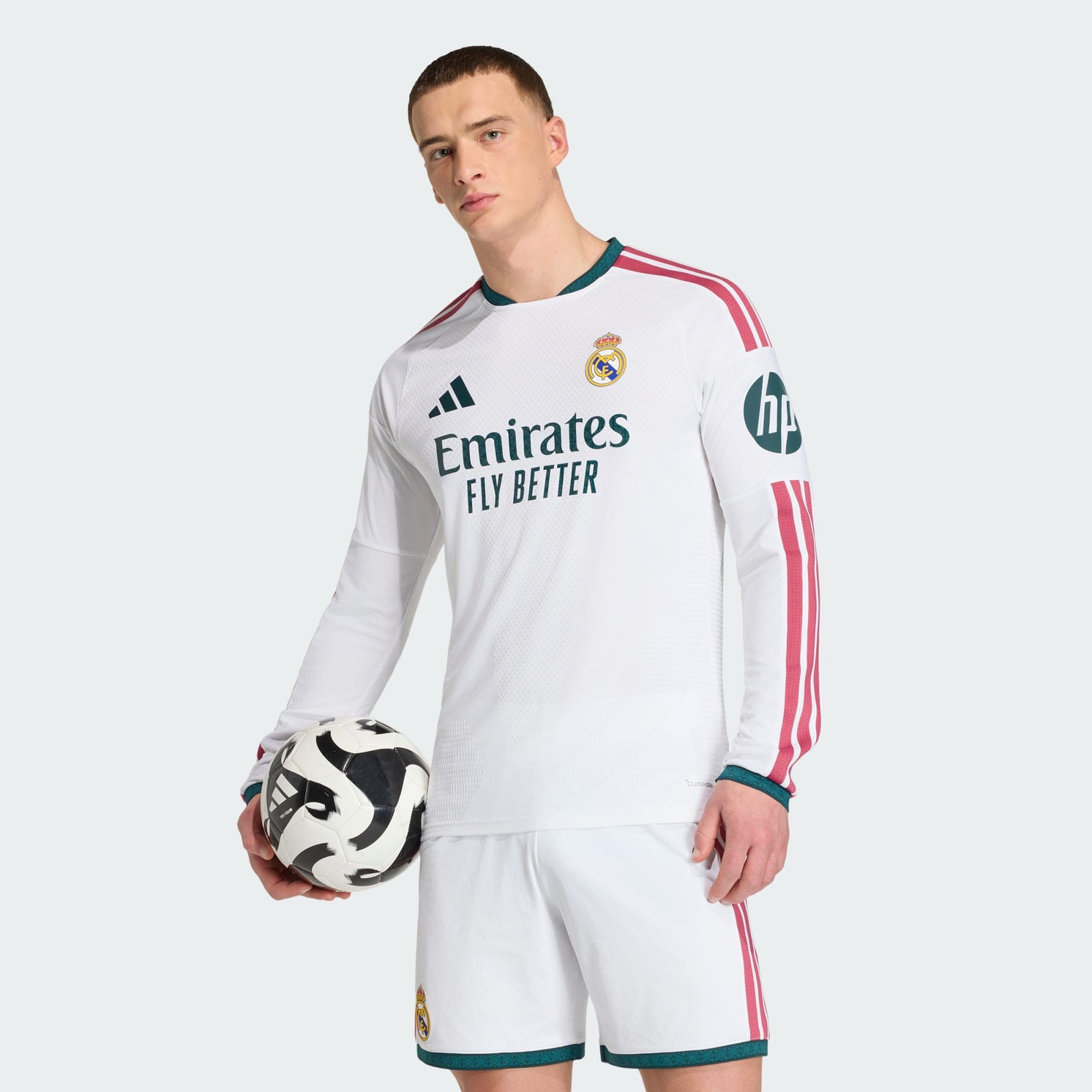 Adidas, Adidas Real Madrid 26/27 Authentic Långärmad Hemmatröja, Model 1