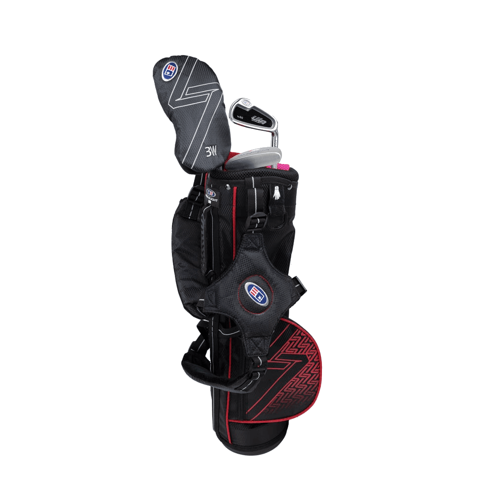 Us Kids, Us Kids Ul7 39 3 Club Carry Set, All Graphite, Black/red Bag, Detail 1
