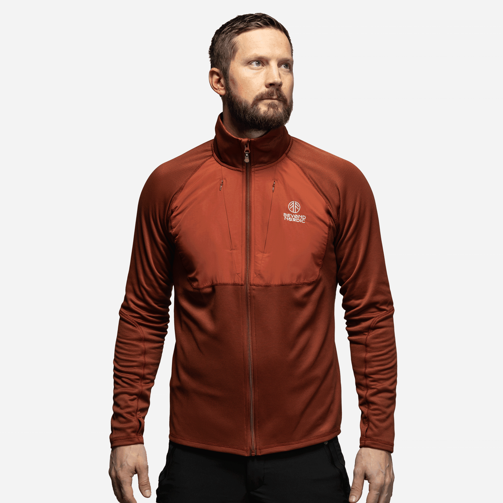 beyond nordic, Bn102 Mid Layer Fleece Sweater, Model 1