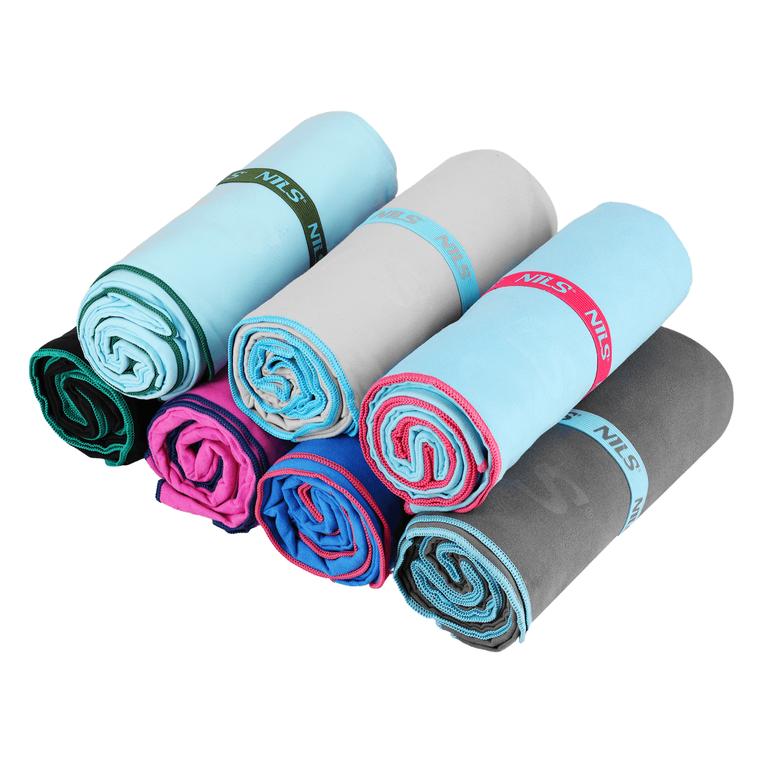 northix, Microfibre Towel, Blue, 200x90 Cm, Detail 1